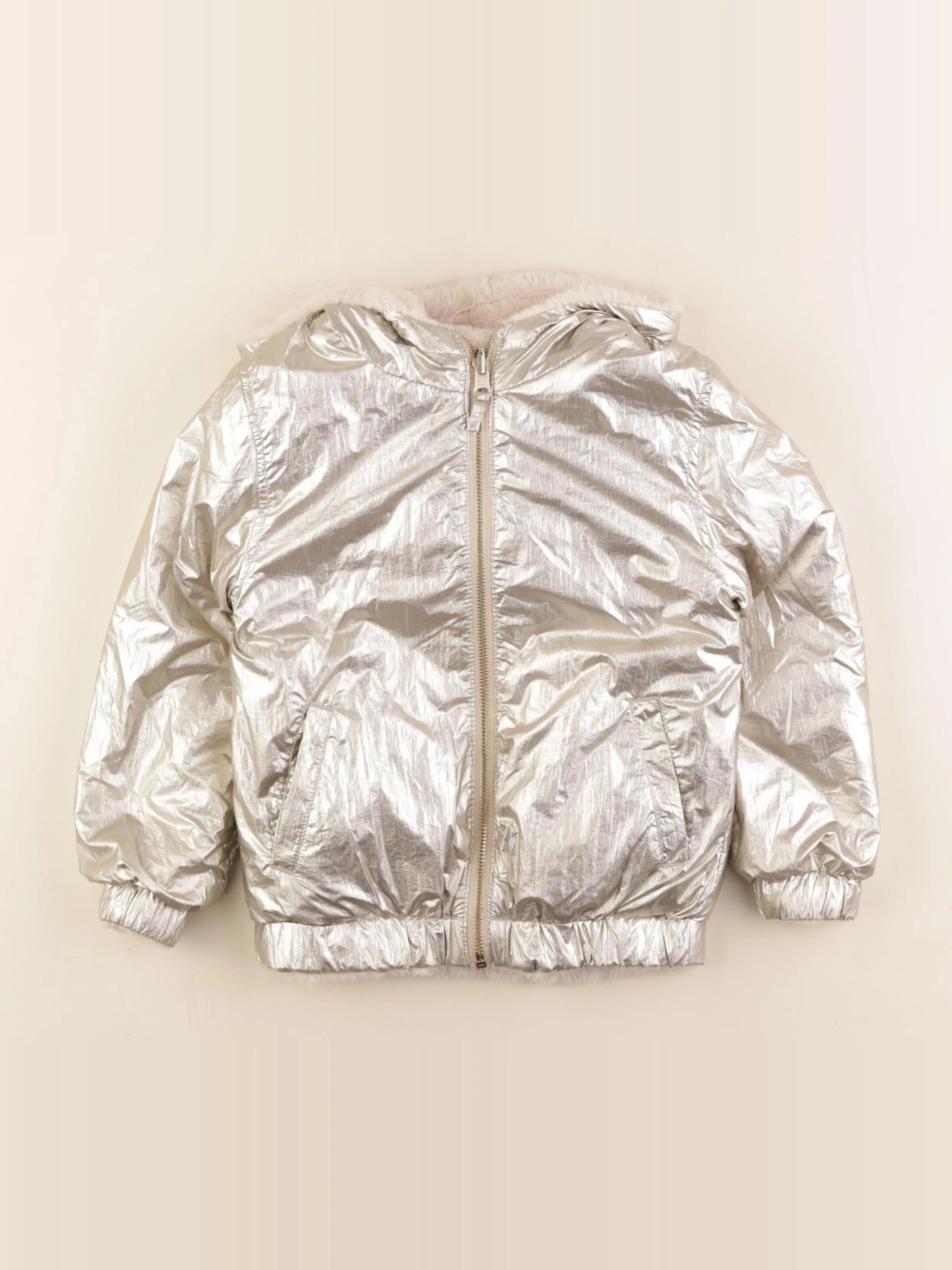 Tape à l'oeil - doudoune réversible or, beige - 6 ans