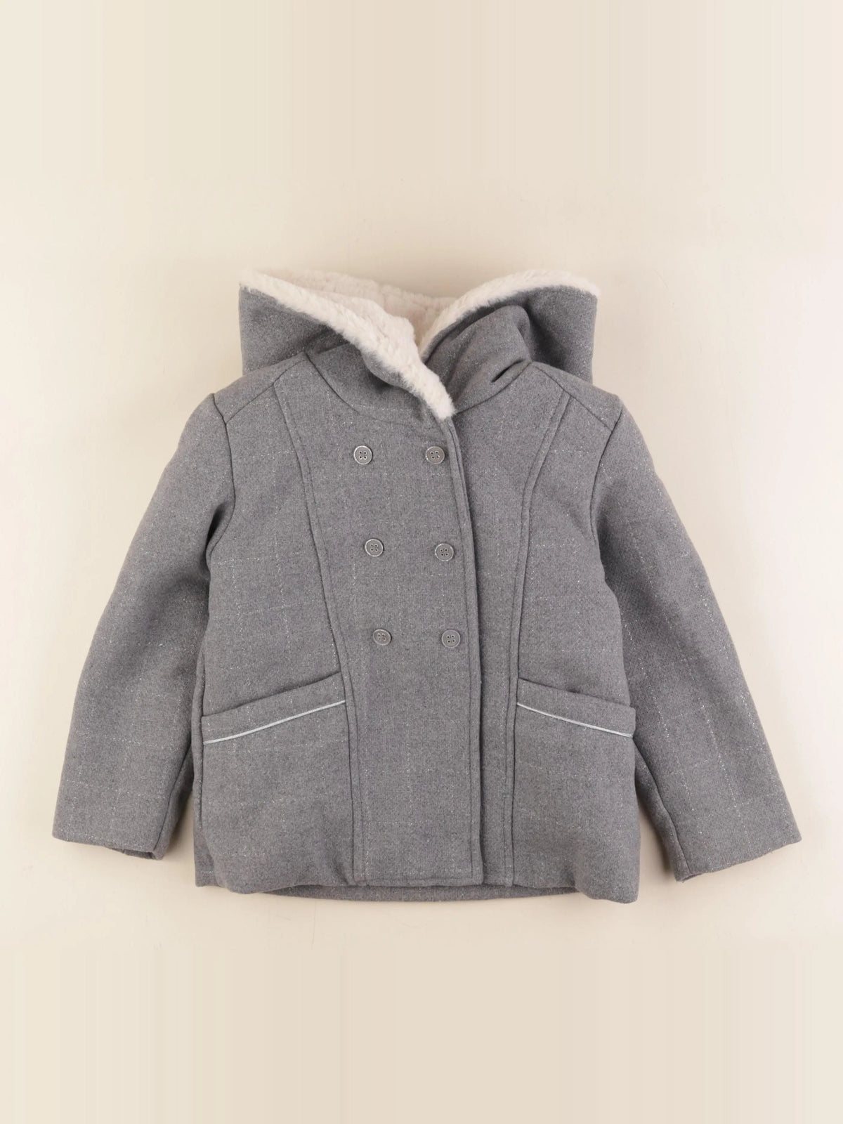 Tape à l'oeil - veste doublé gris - 5 ans