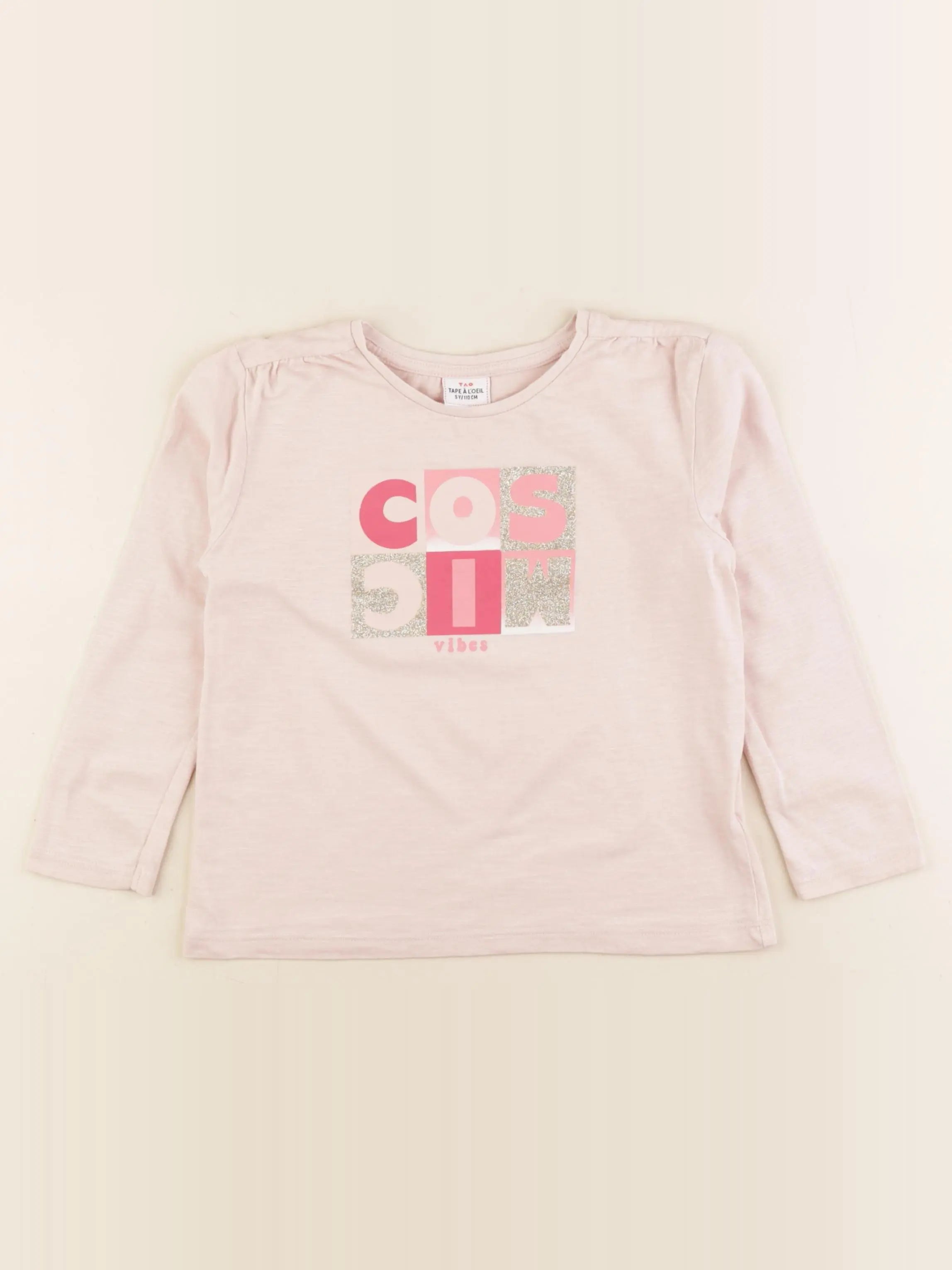 Tape à l'oeil - tee-shirt rose - 5 ans