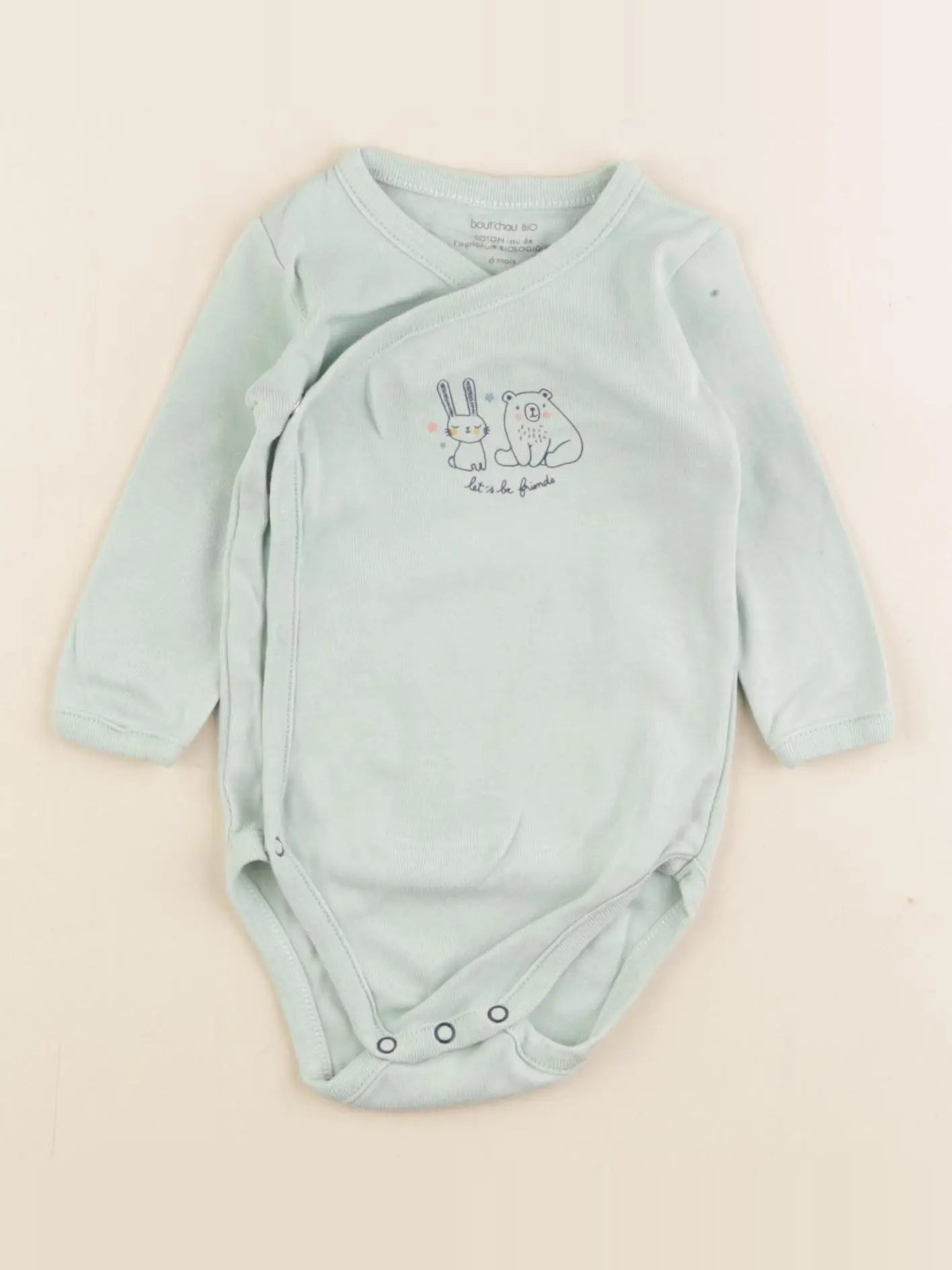 Boutchou - body vert - 6 mois