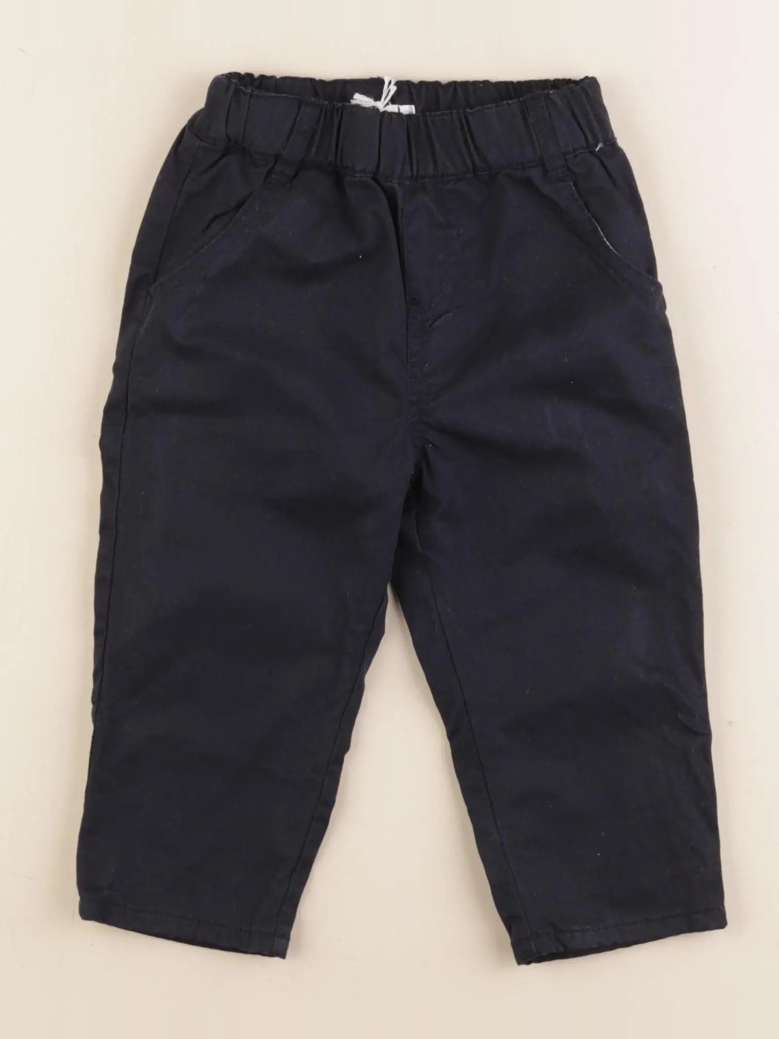 Boutchou - pantalon doublé noir - 12 mois