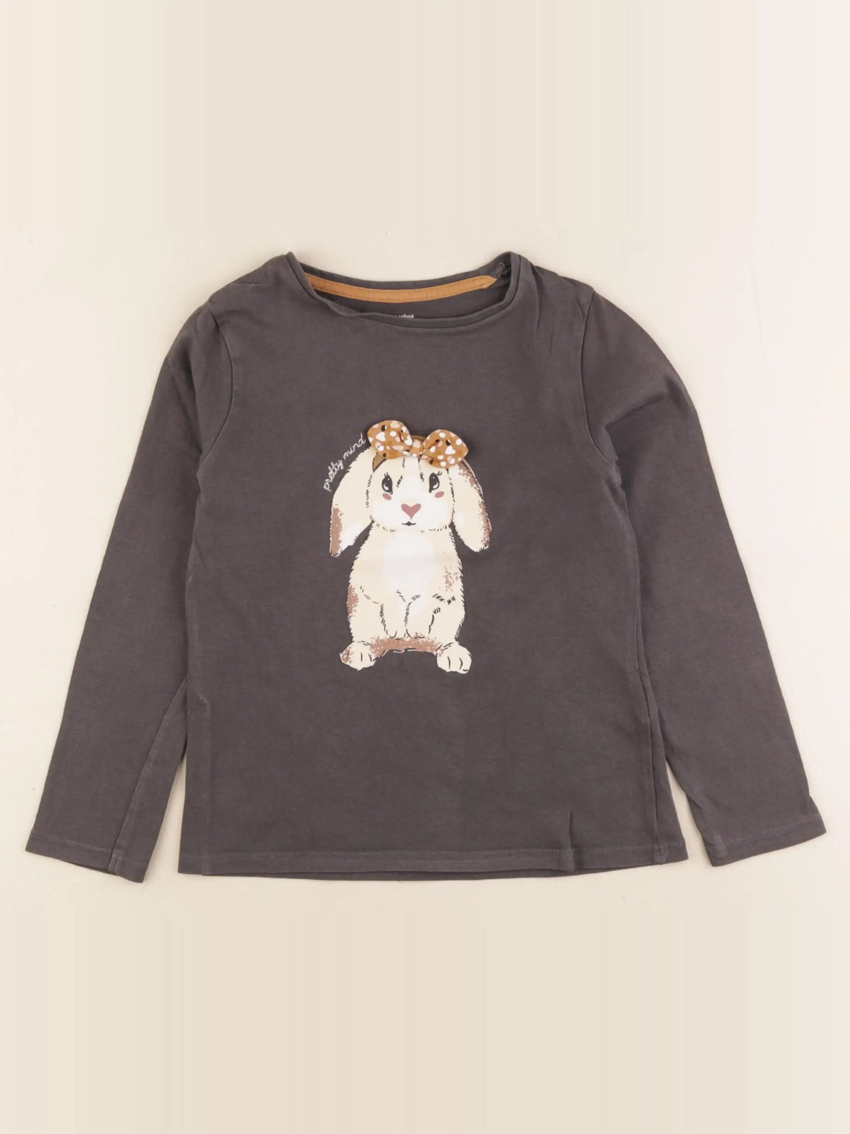 Vertbaudet - tee-shirt gris - 6 ans