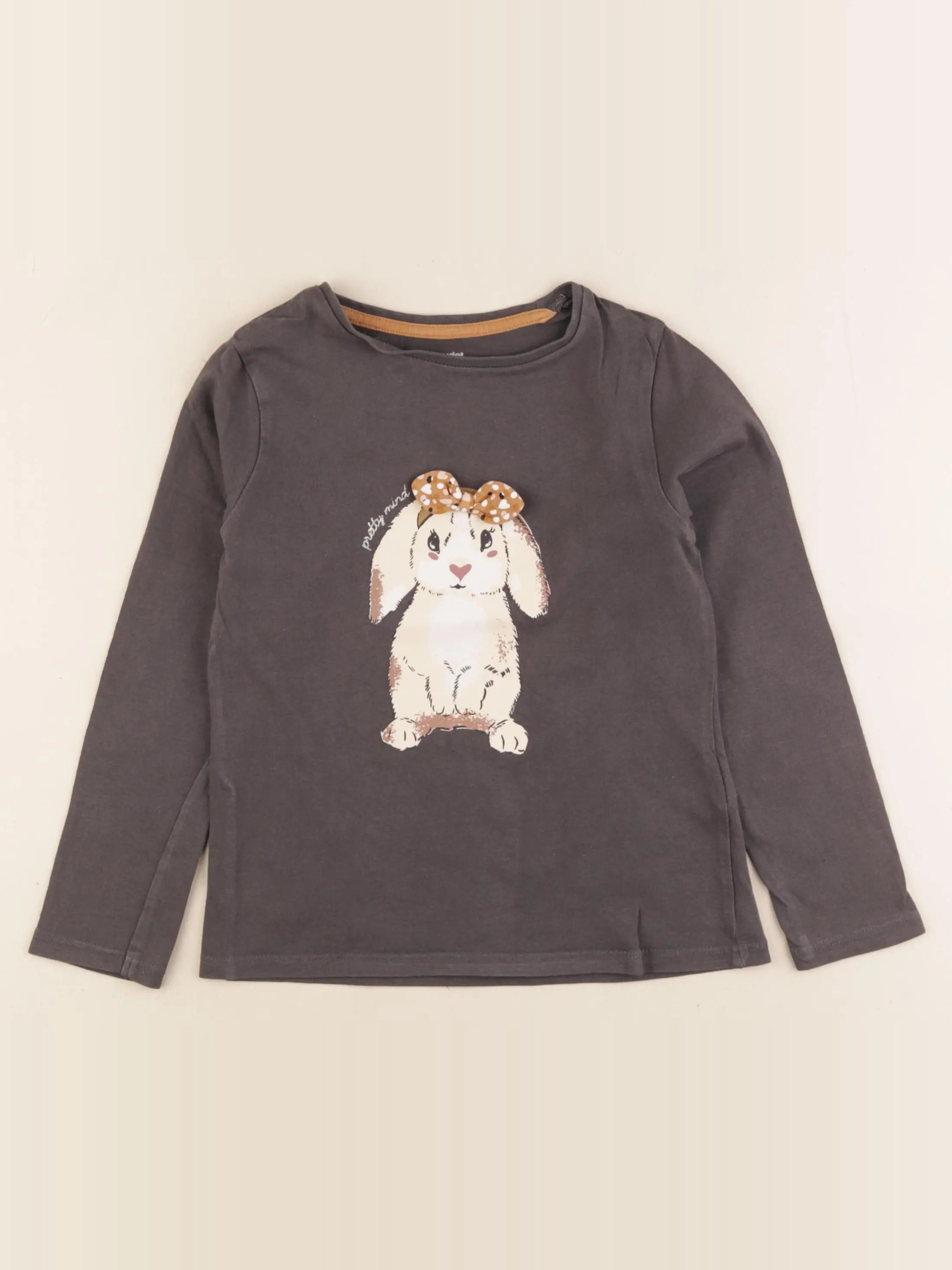 Vertbaudet - tee-shirt gris - 6 ans
