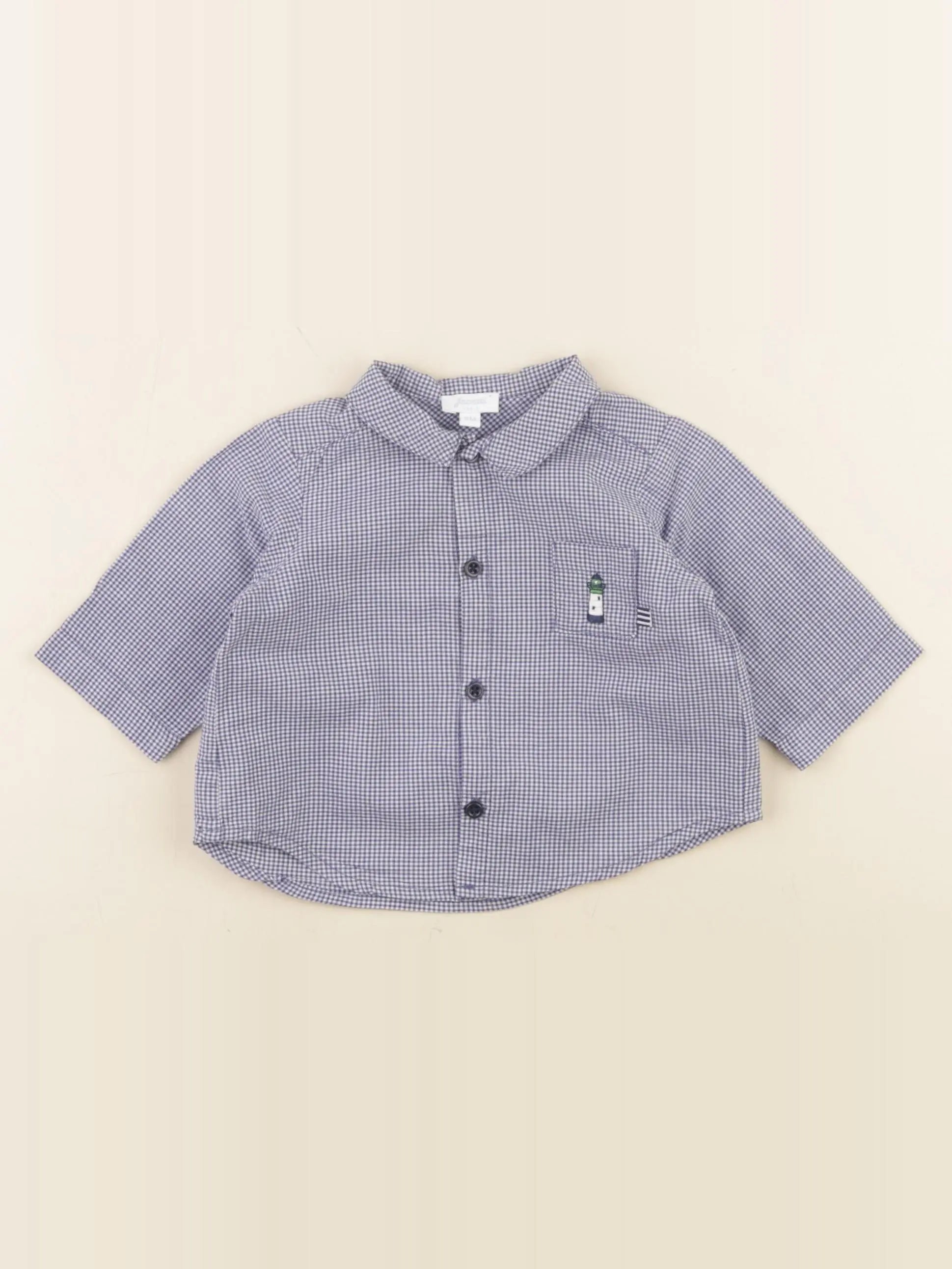 Jacadi - chemise bleu - 3 mois