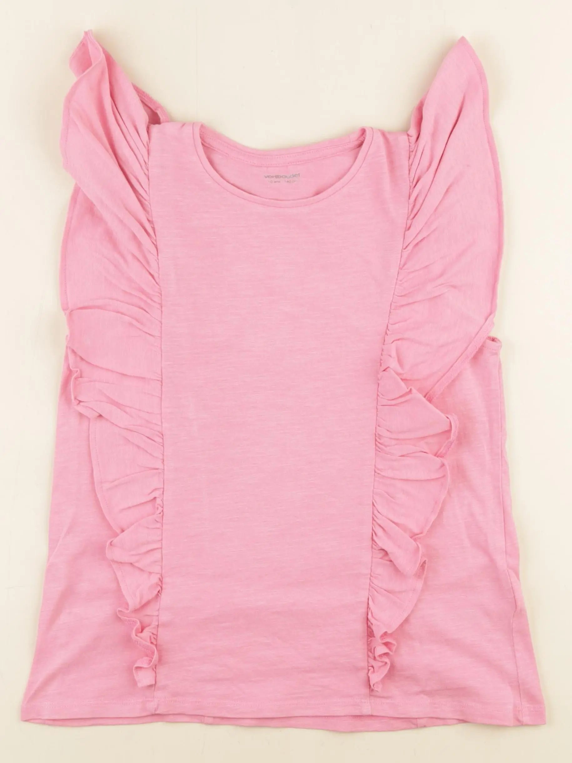 Vertbaudet - tee-shirt rose - 10 ans