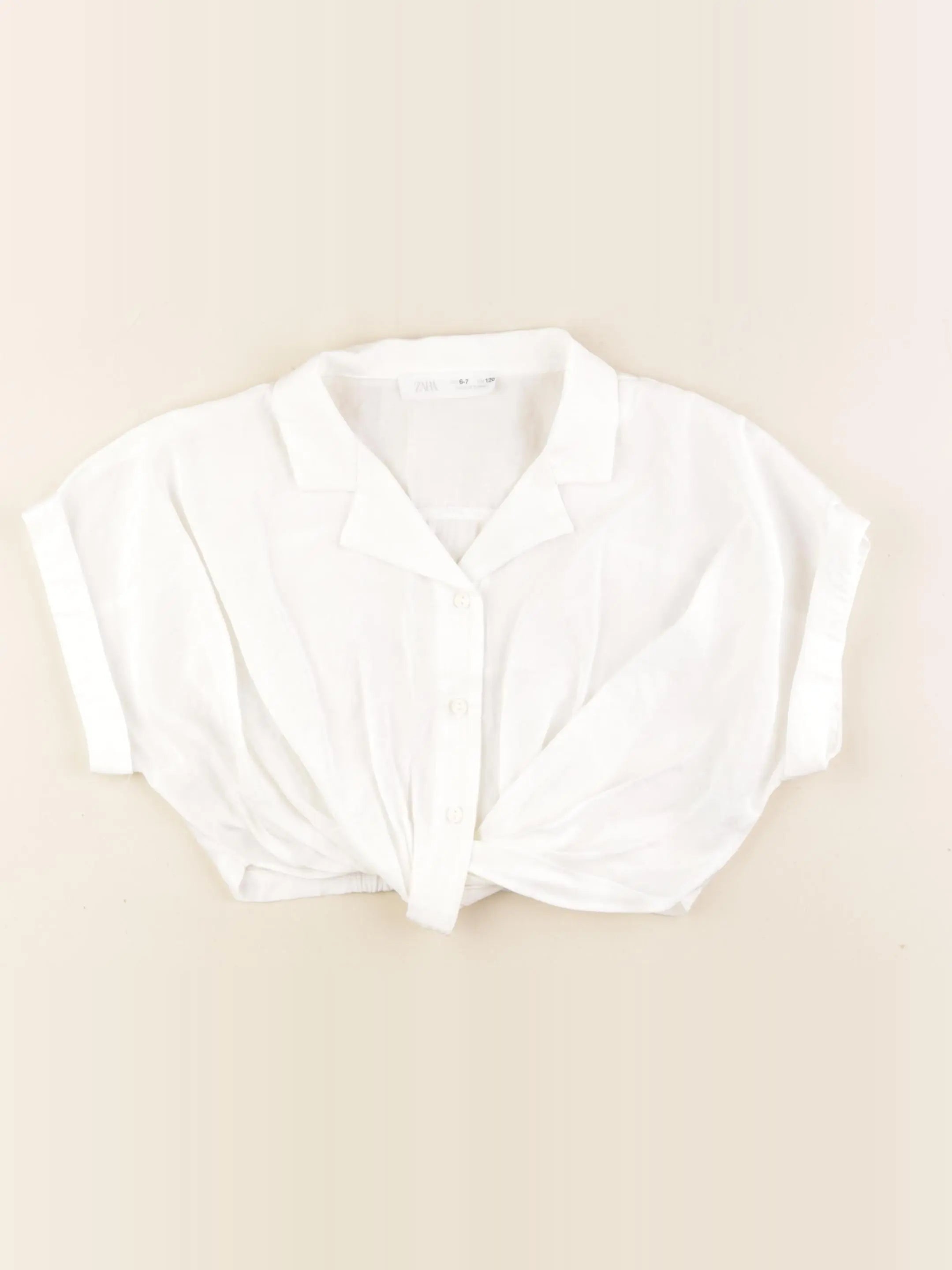 Zara - blouse blanc - 6/7 ans