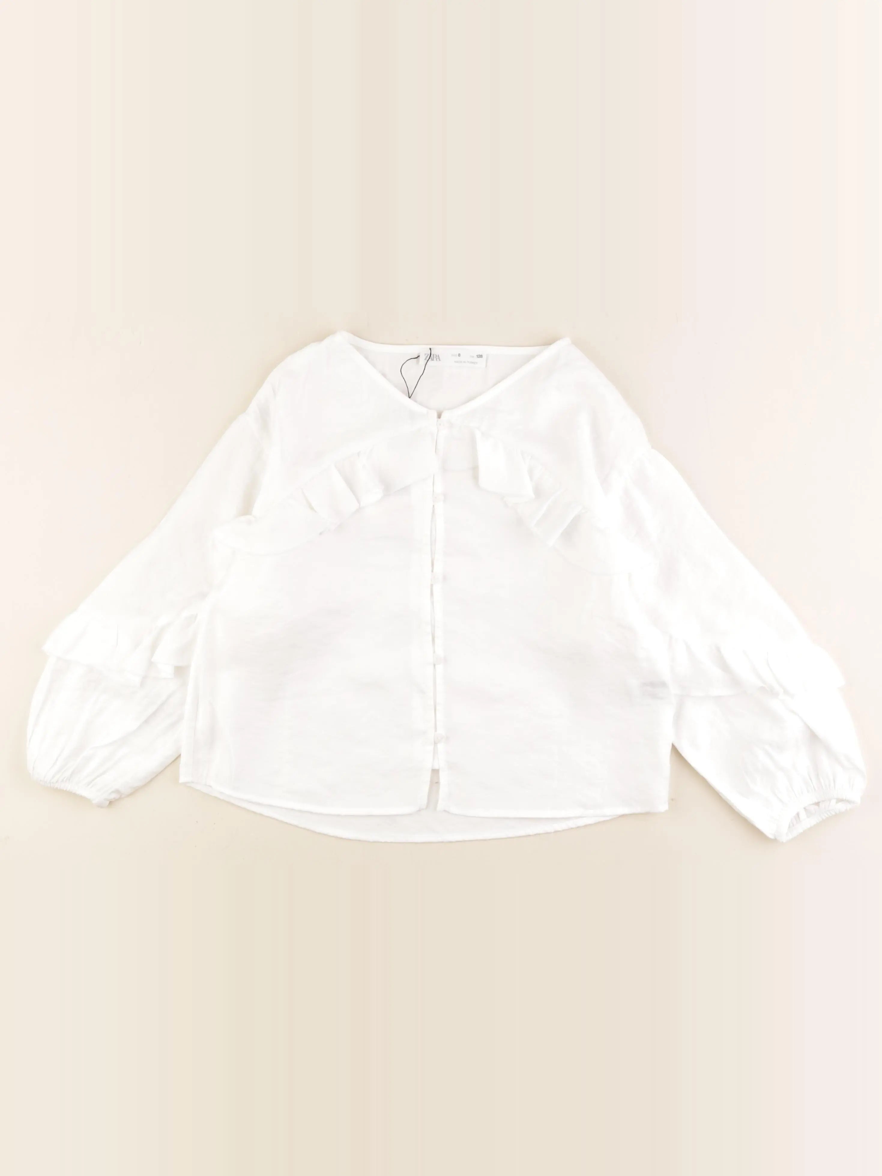 Zara - blouse blanc - 8 ans