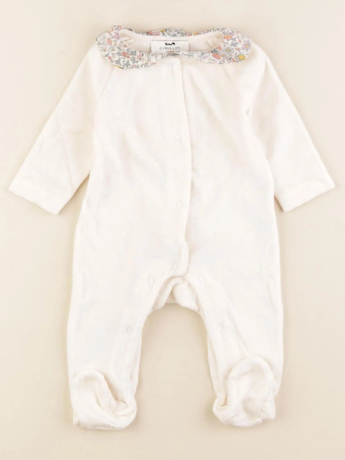 Cyrillus - pyjama velours rose - 3 mois