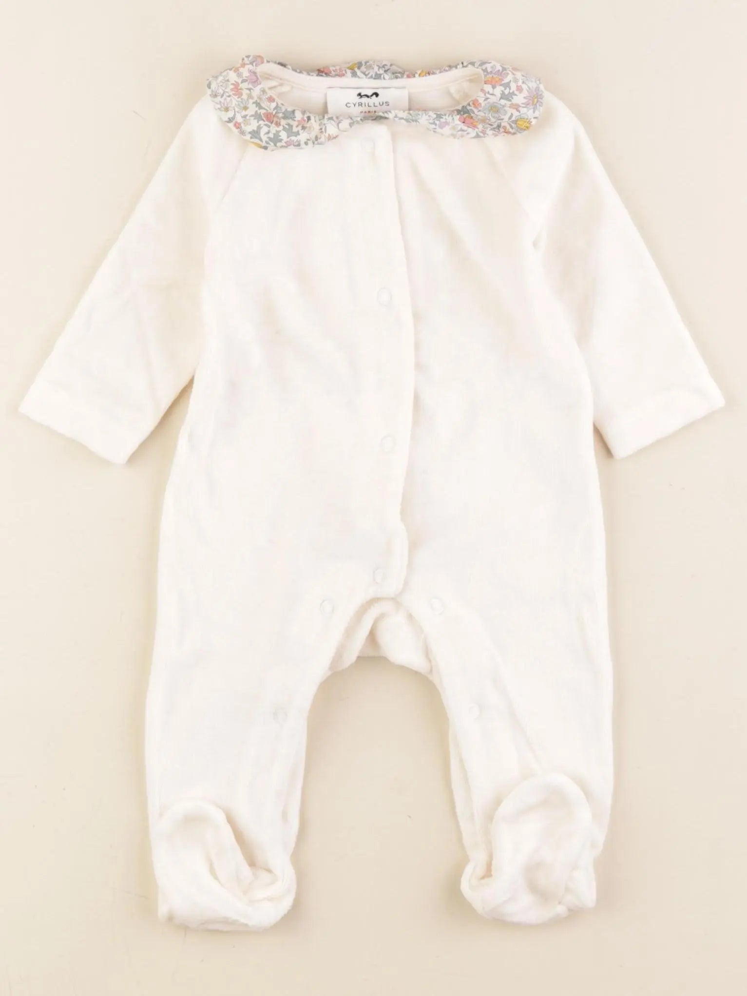 Cyrillus - pyjama velours rose - 3 mois