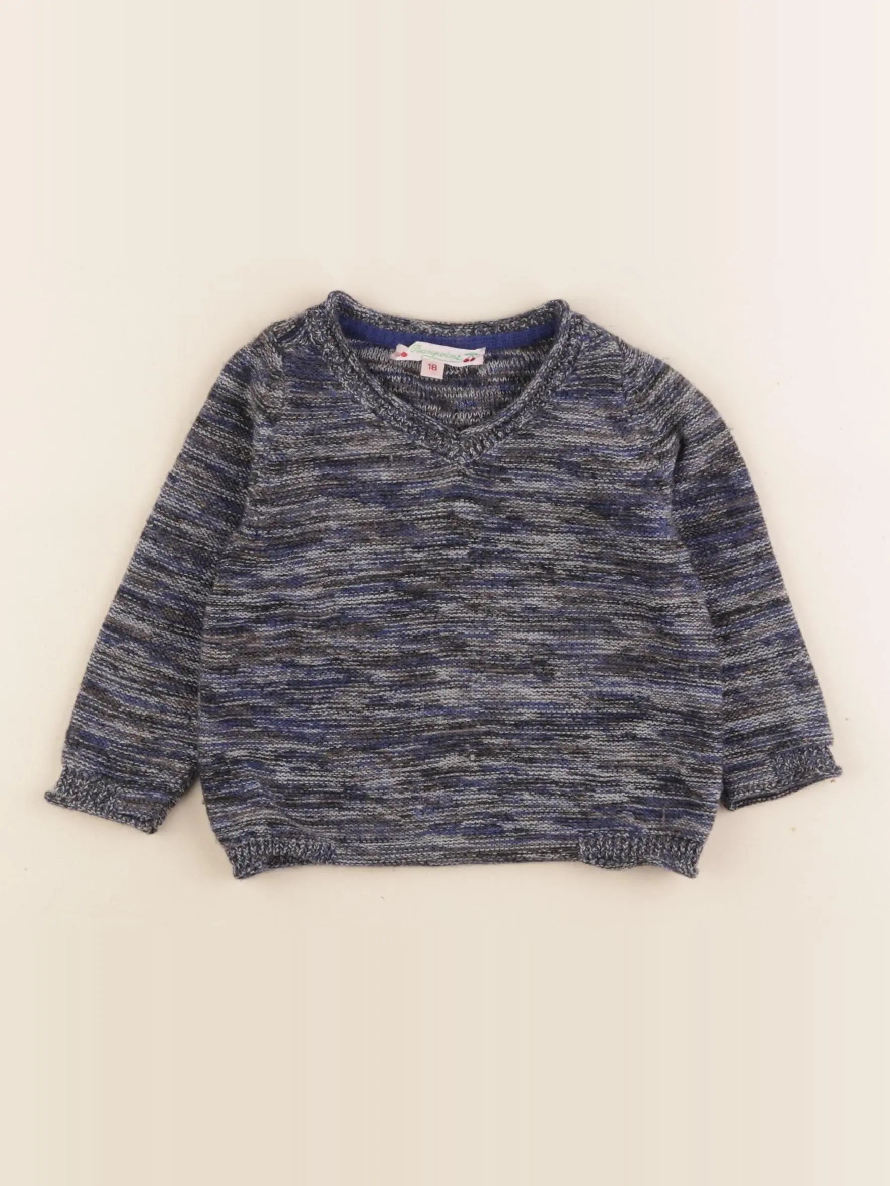 Bonpoint - pull bleu - 18 mois