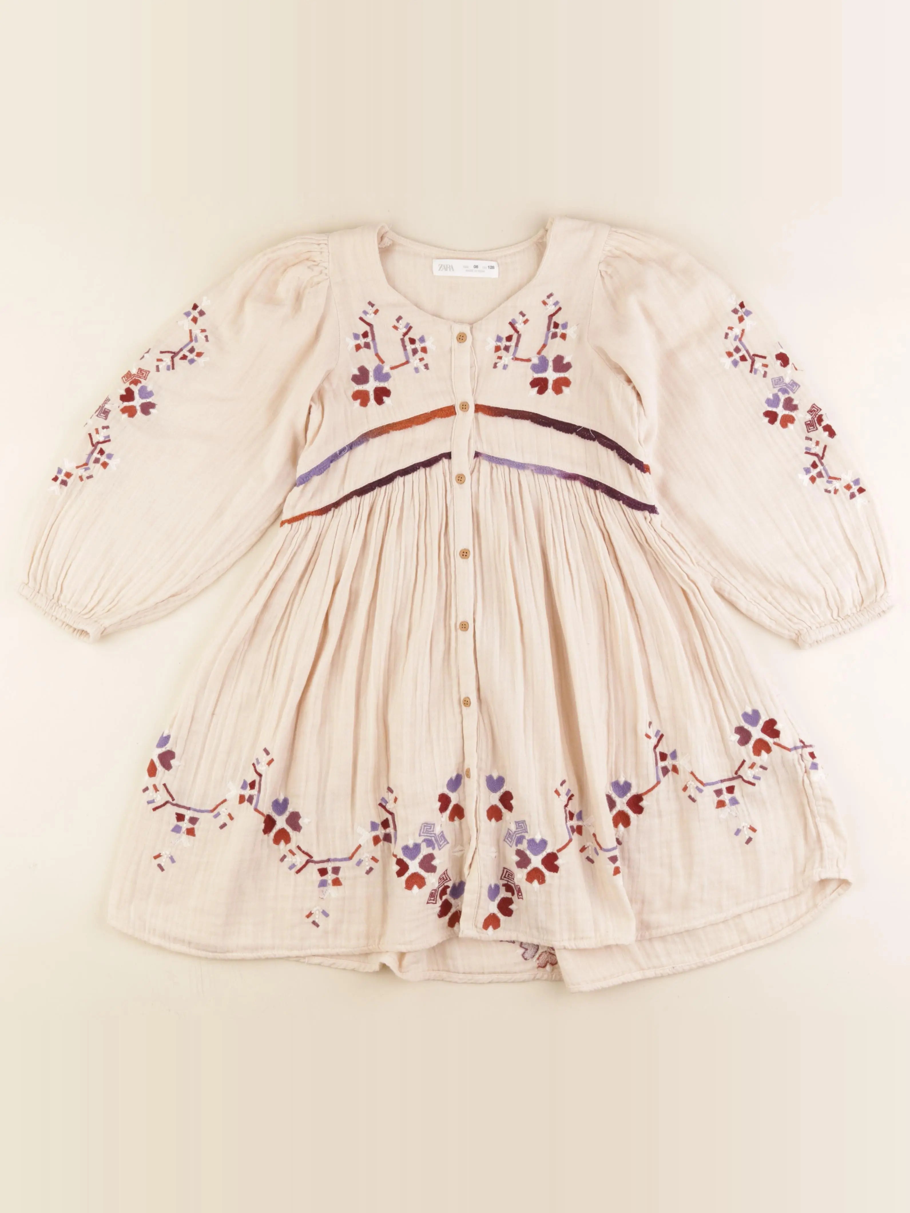 Zara - robe beige - 8 ans
