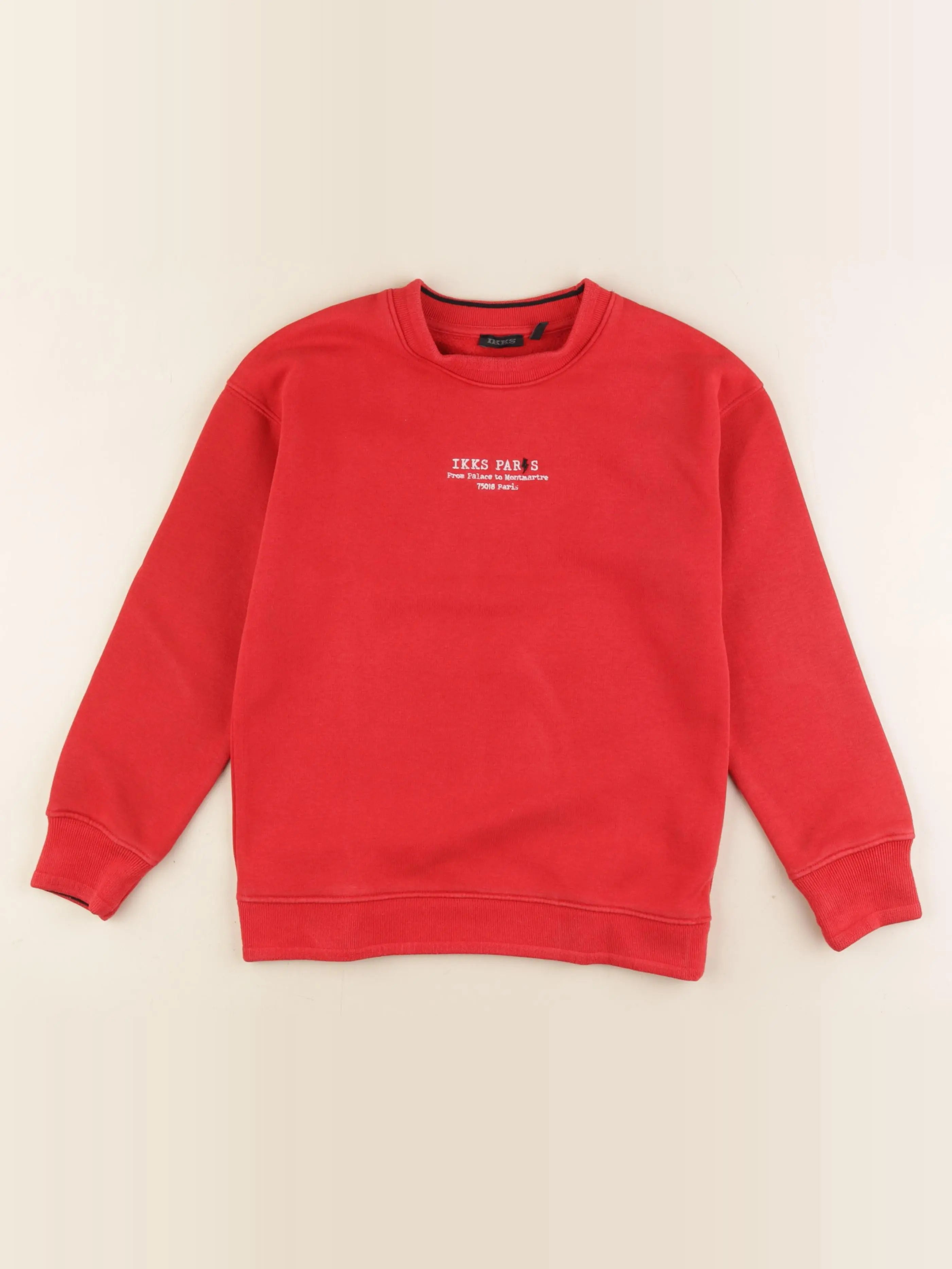 IKKS - sweat rouge - 8 ans