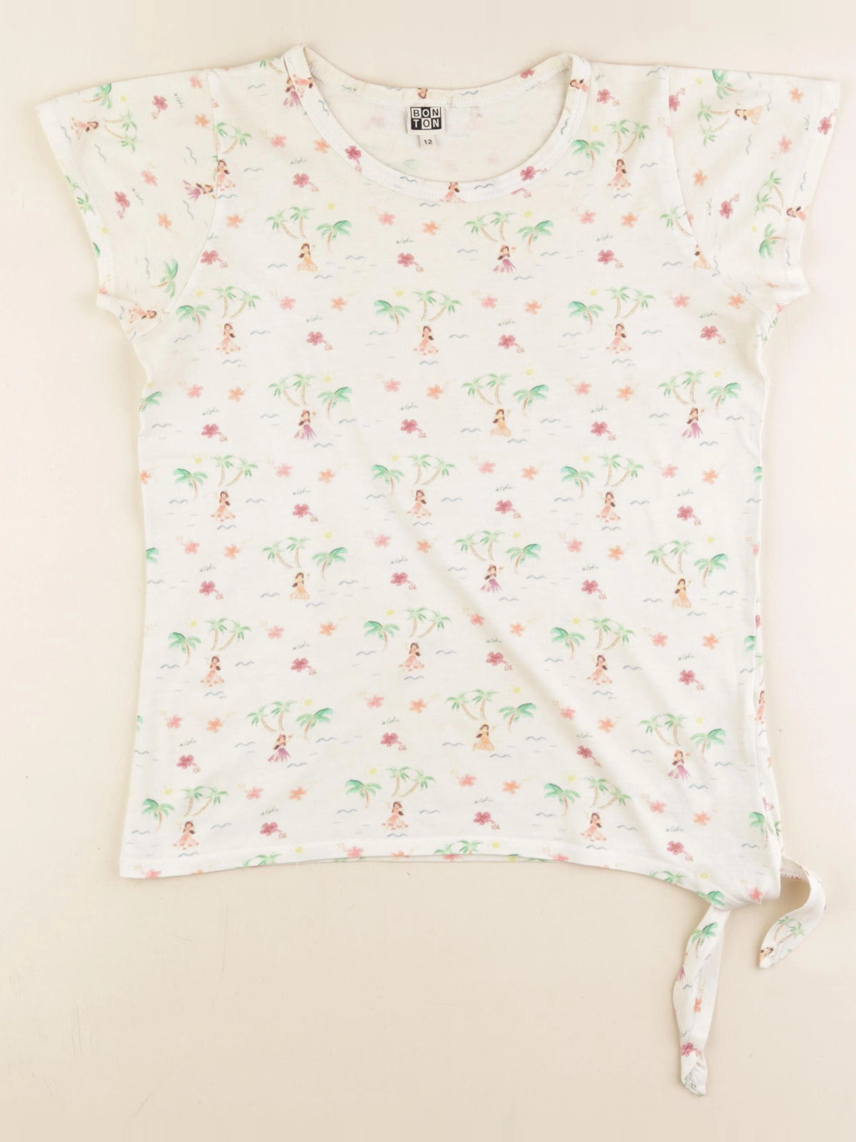 Bonton - tee-shirt beige - 12 ans