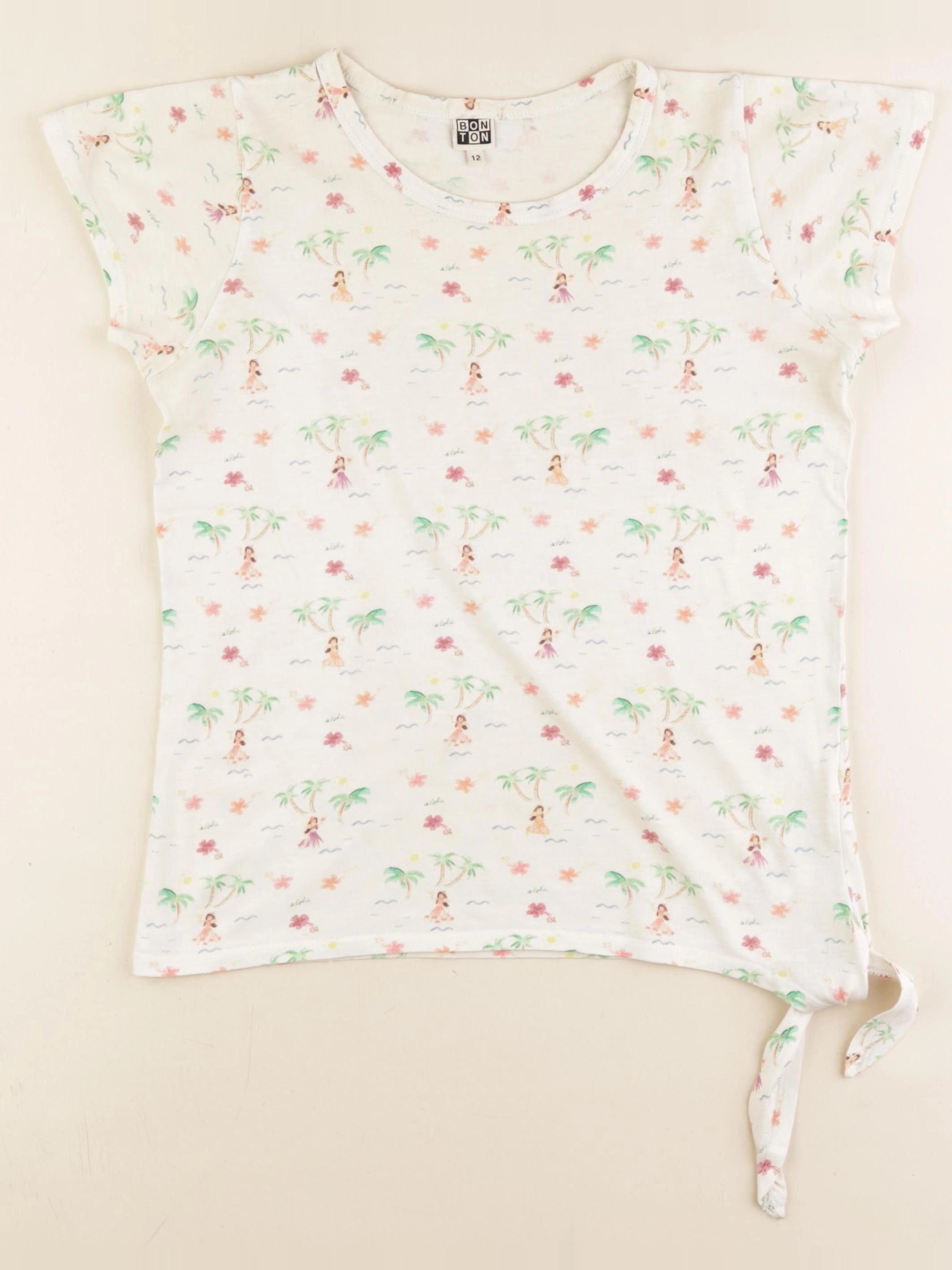 Bonton - tee-shirt beige - 12 ans