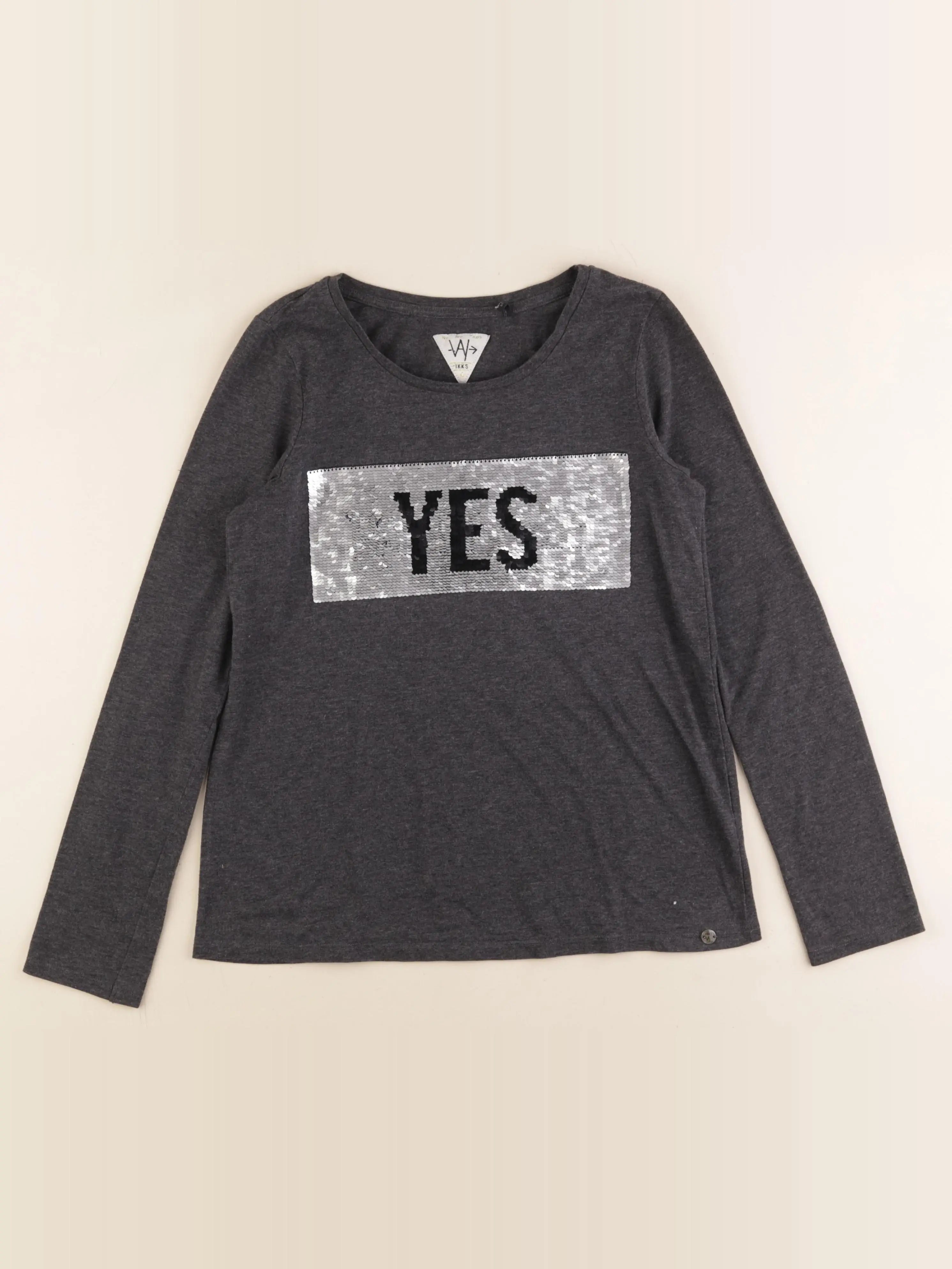 IKKS - tee-shirt gris - 14 ans