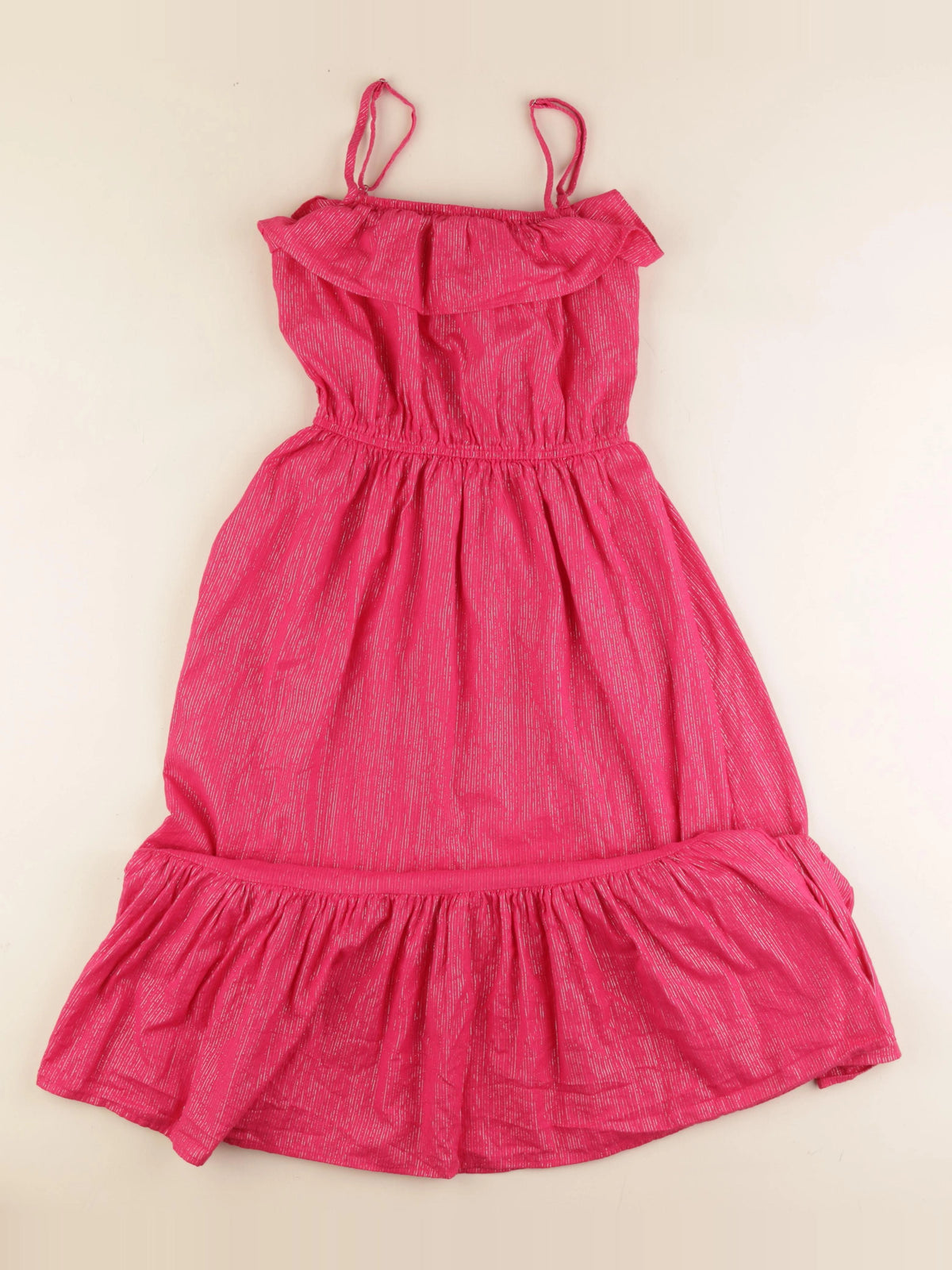 Monoprix - robe rose, argent - 12 ans