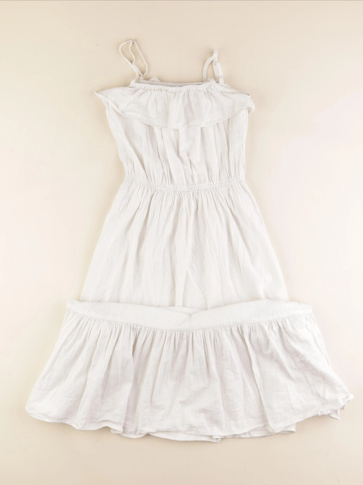 Monoprix - robe blanc, argent - 14 ans