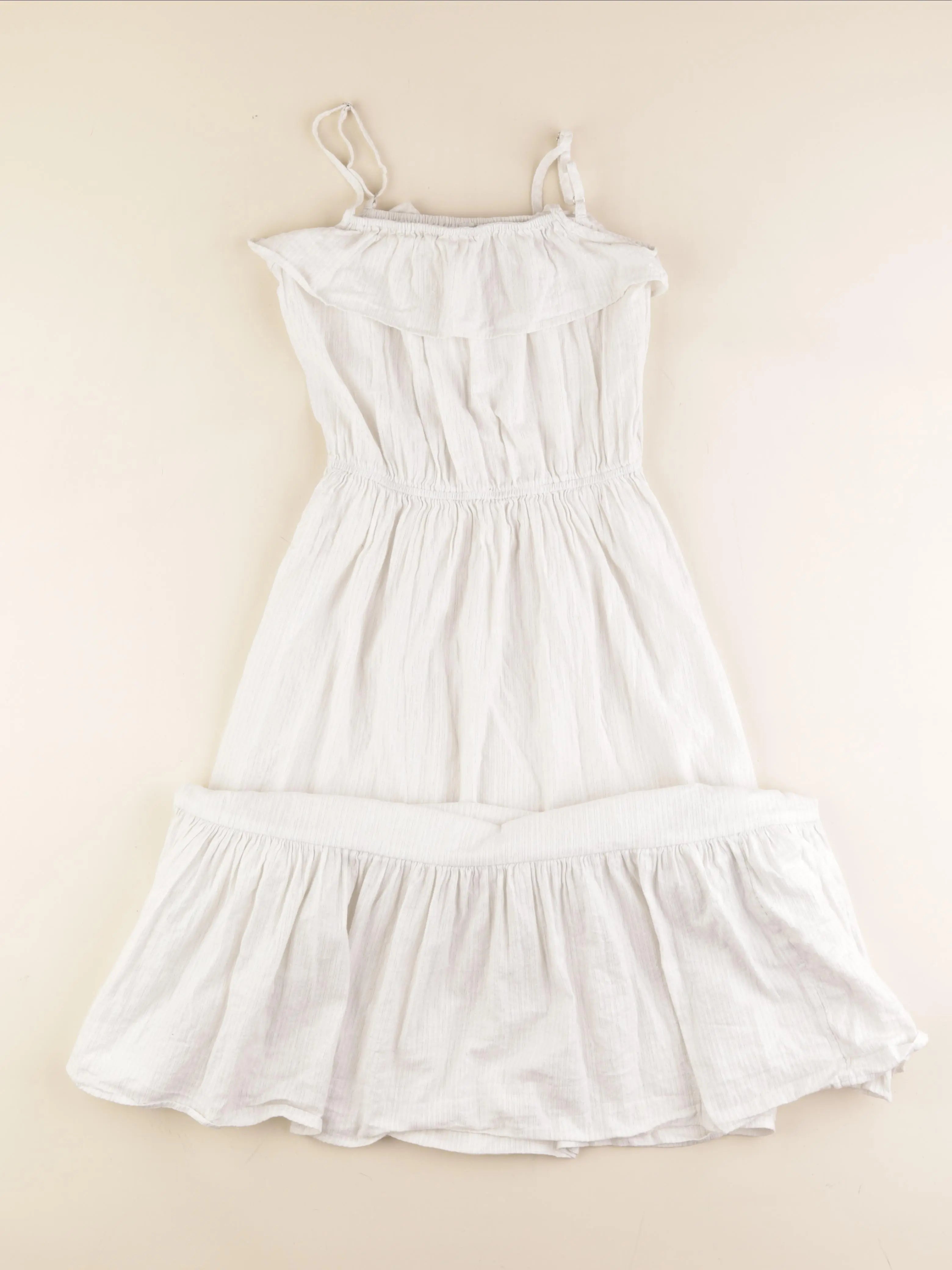 Monoprix - robe blanc, argent - 14 ans