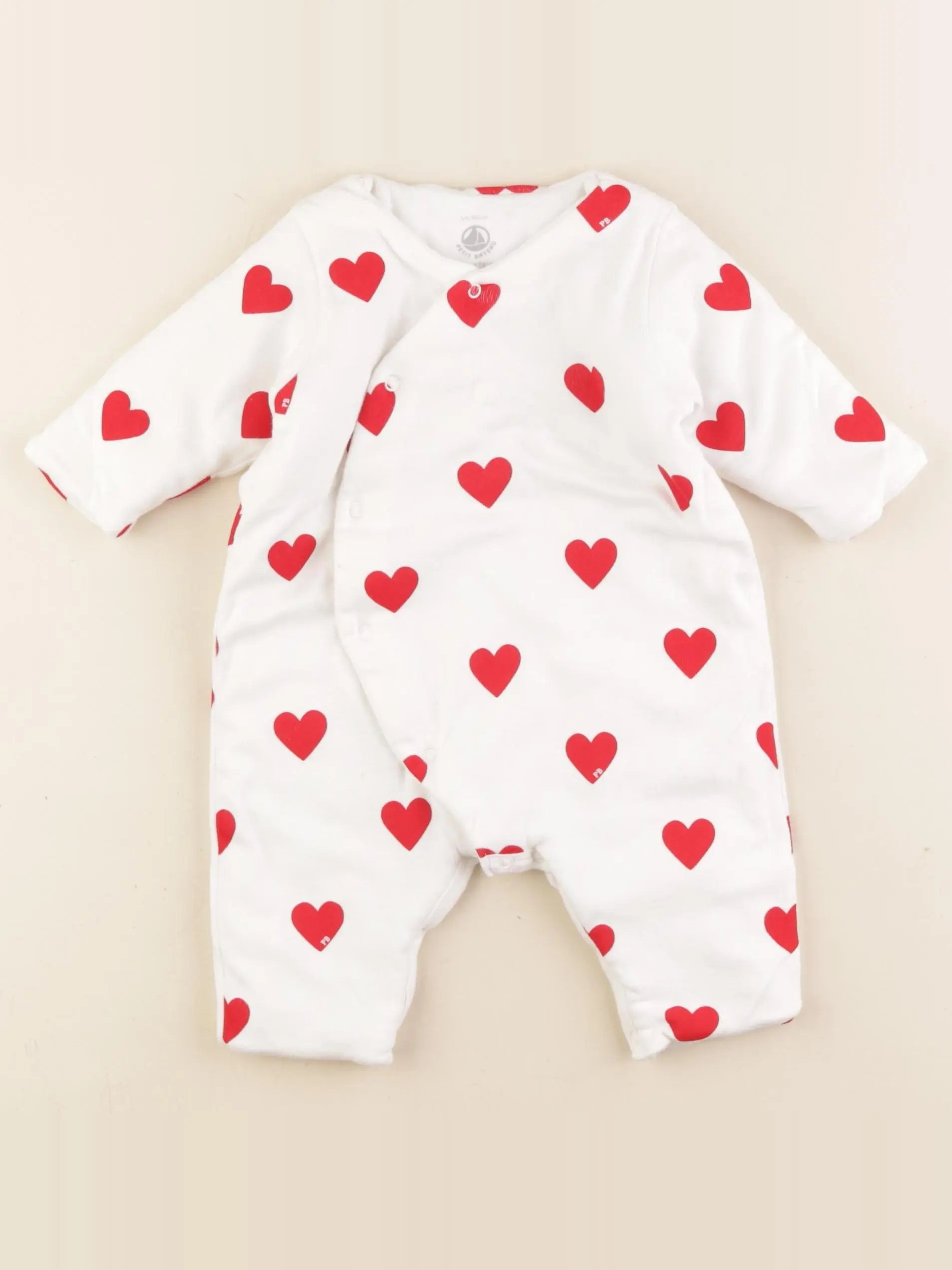 Petit Bateau - combinaison blanc - 3 mois
