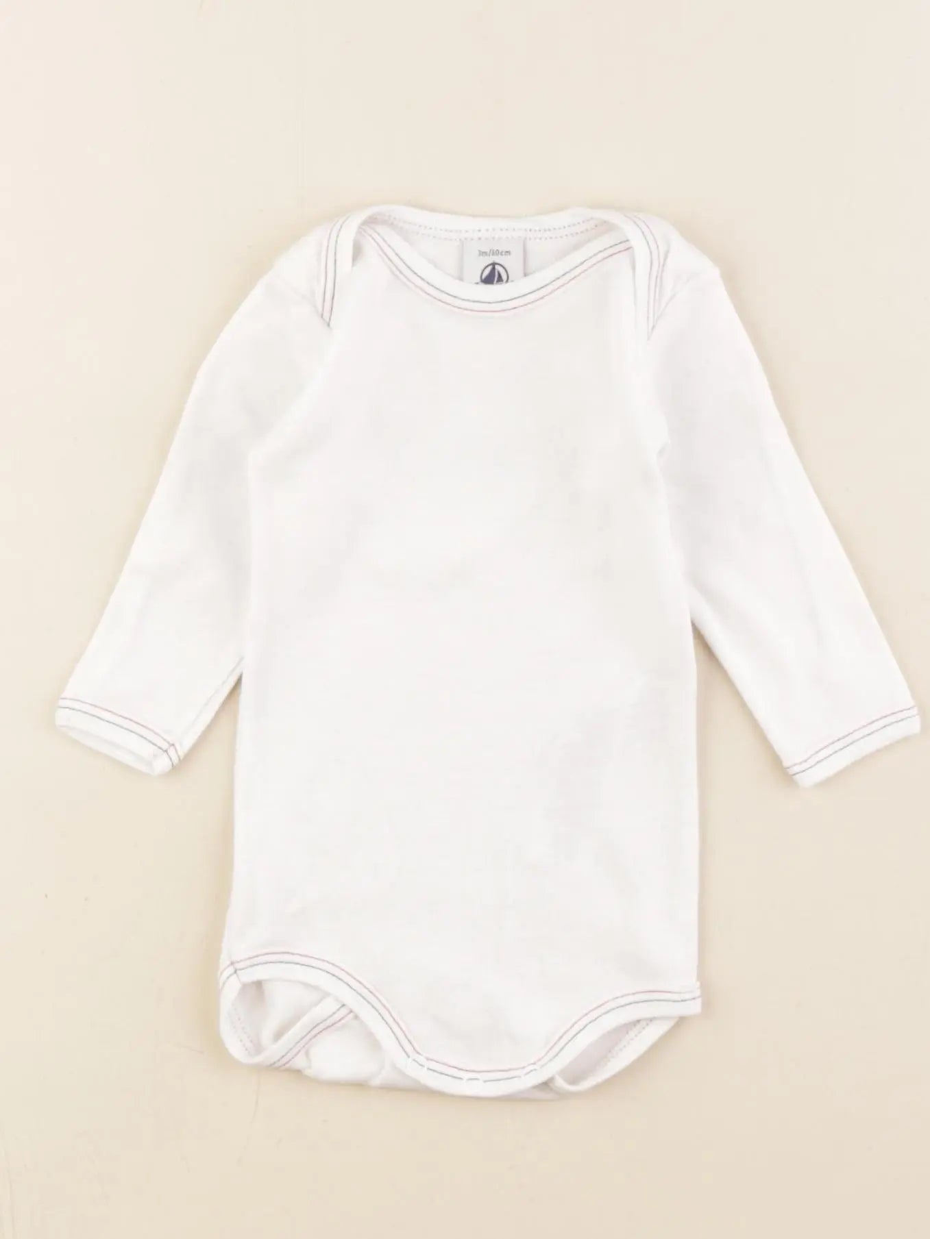 Petit Bateau - body blanc - 3 mois