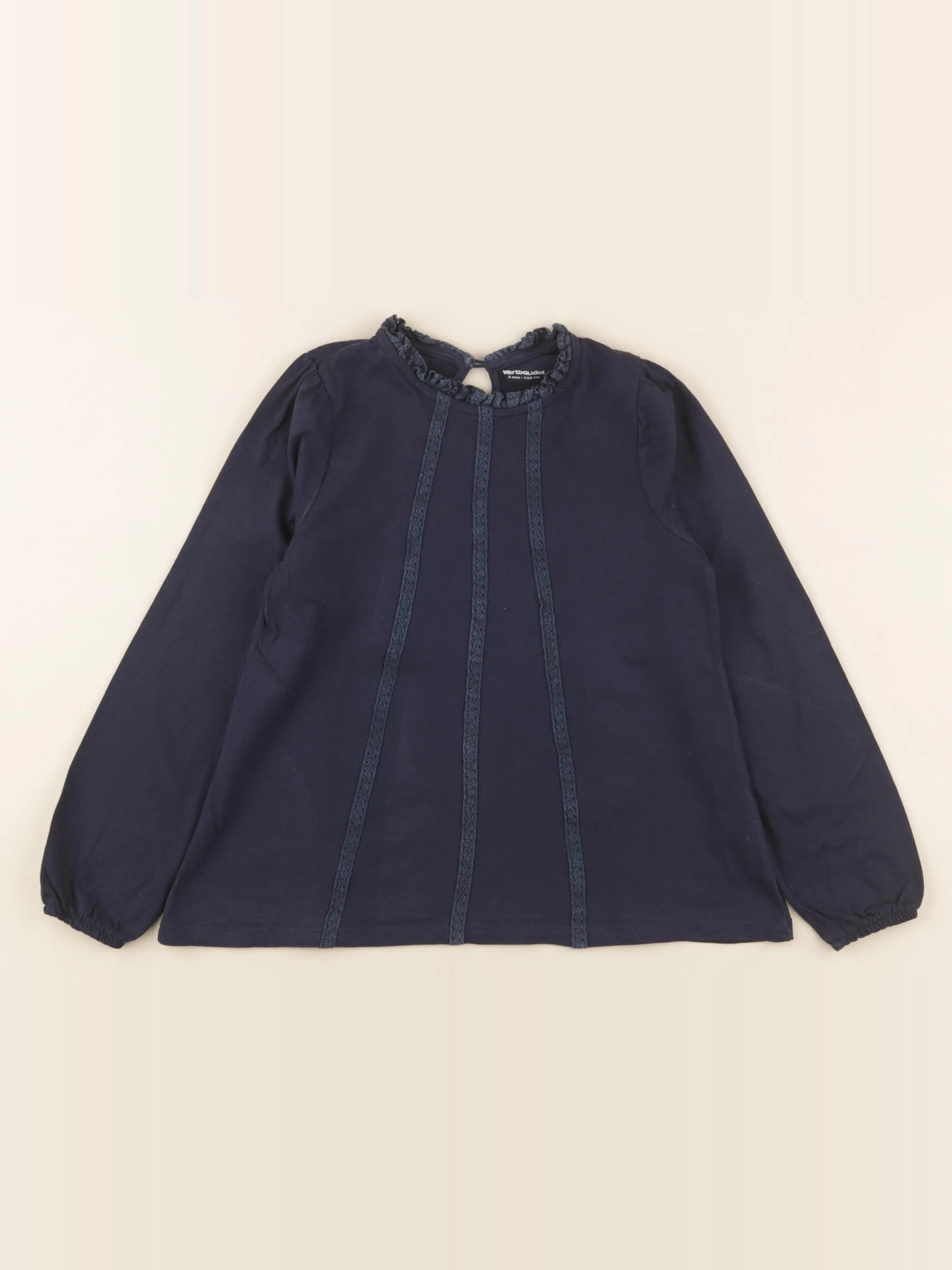 Vertbaudet - tee-shirt bleu - 8 ans