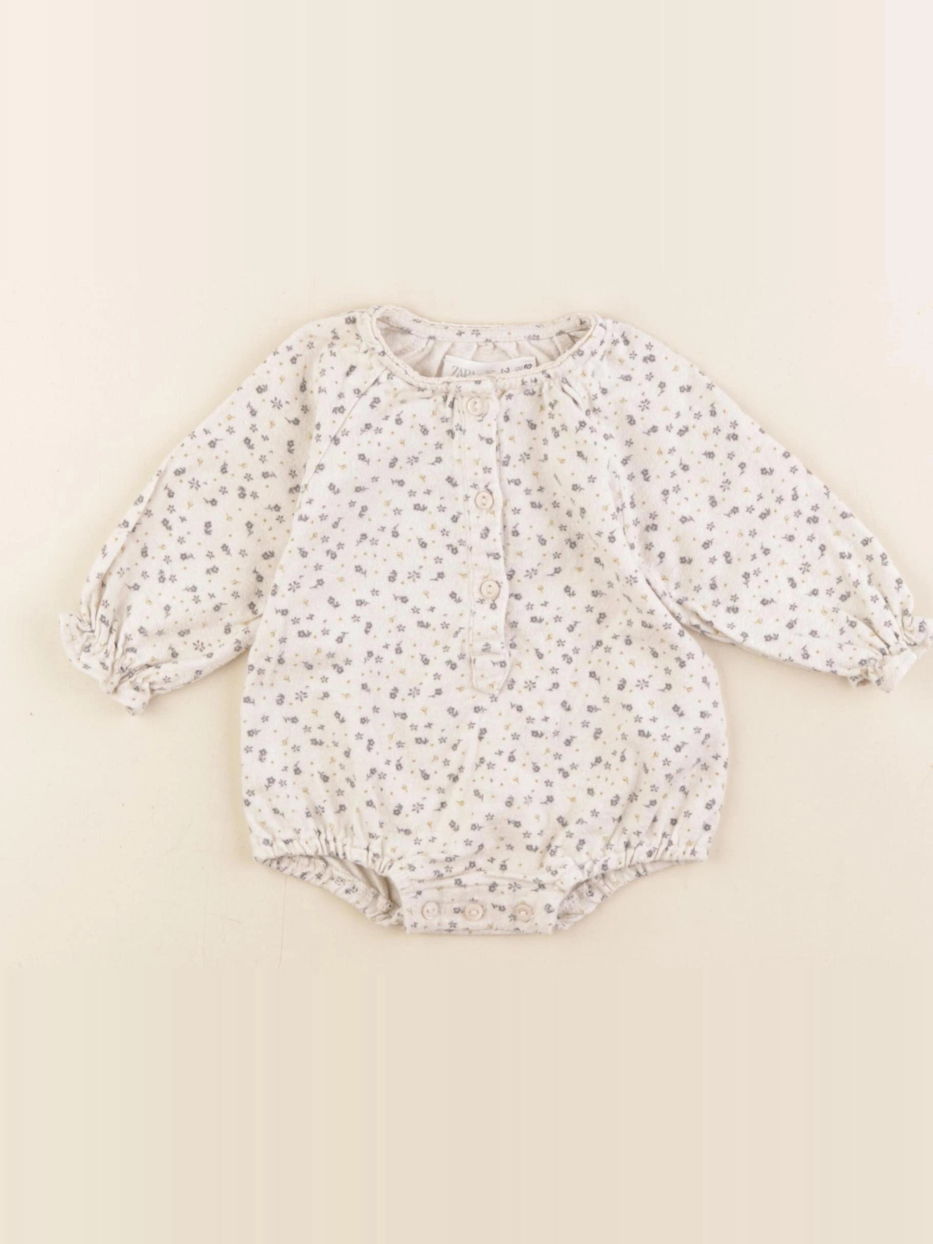 Zara - combinaison beige - 1/3 mois