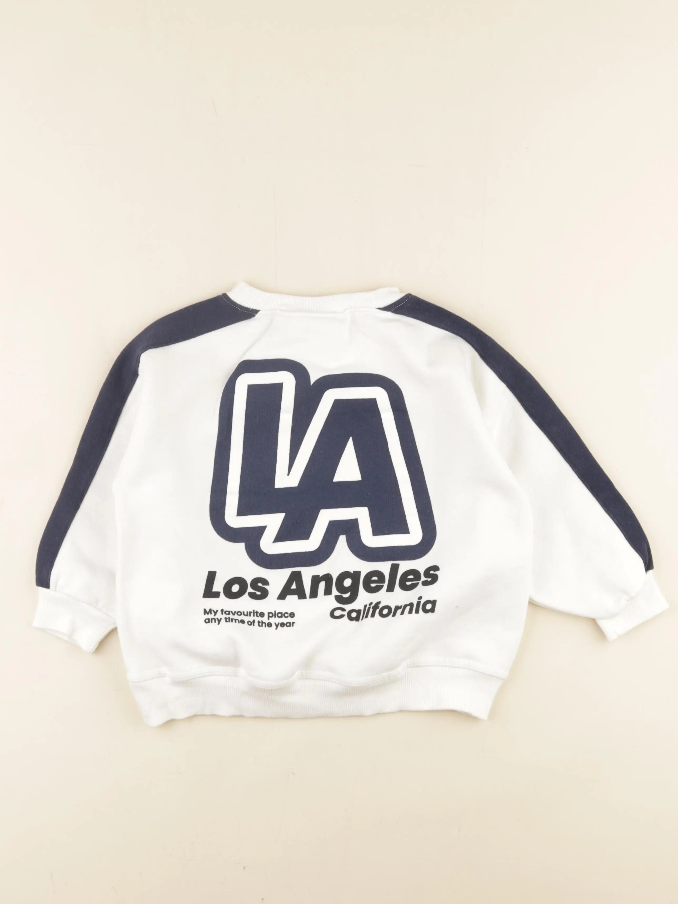 Zara - sweat imprimé au dos blanc - 3 ans