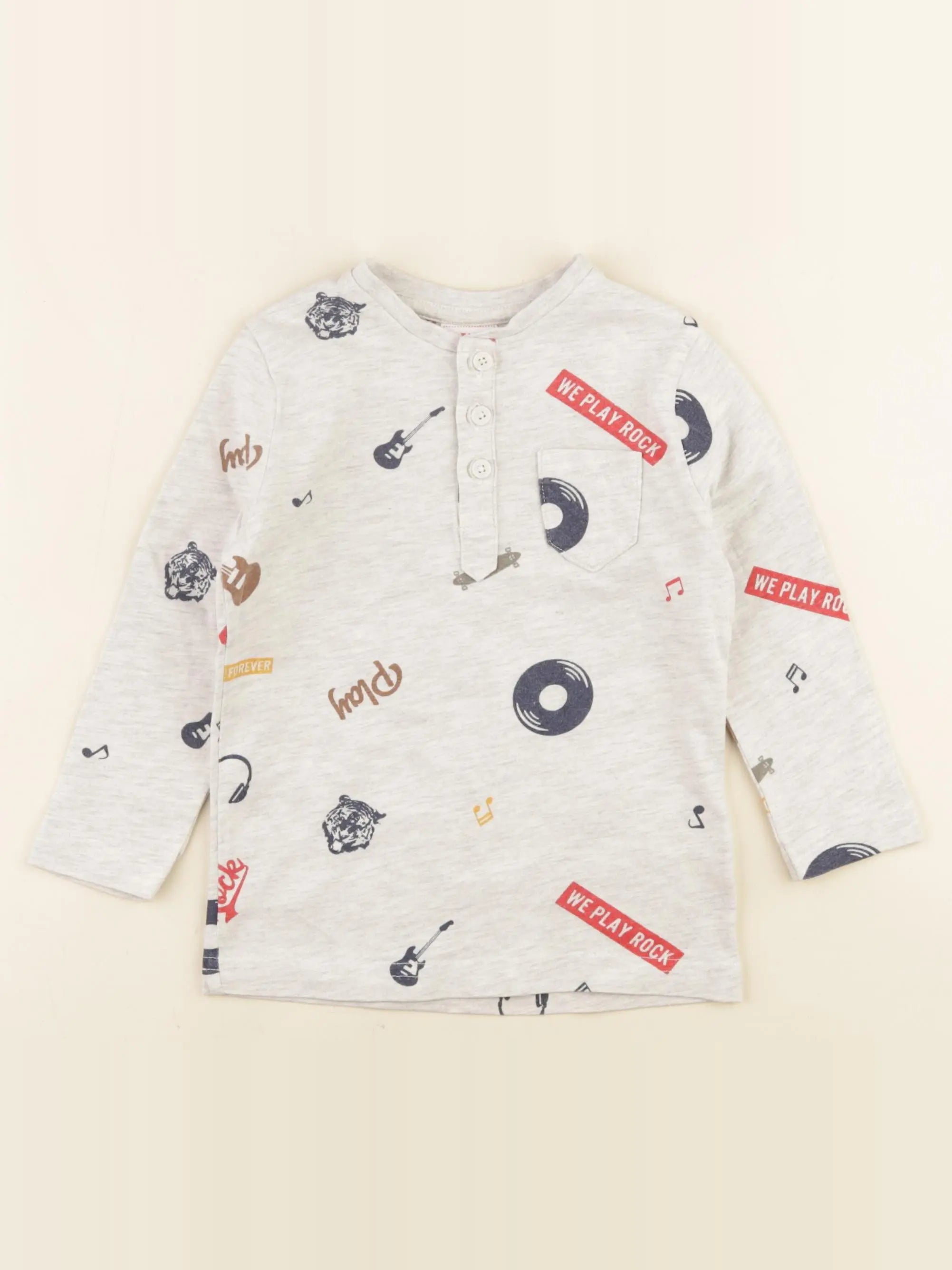 Tape à l'oeil - tee-shirt gris - 3 ans