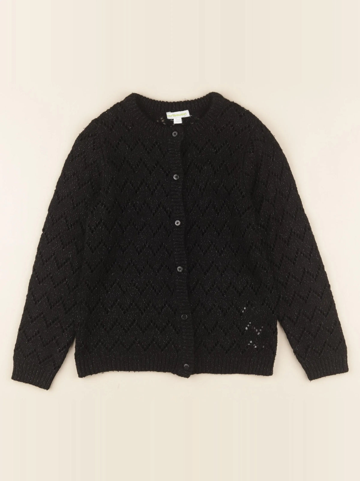 Vertbaudet - gilet noir - 8 ans