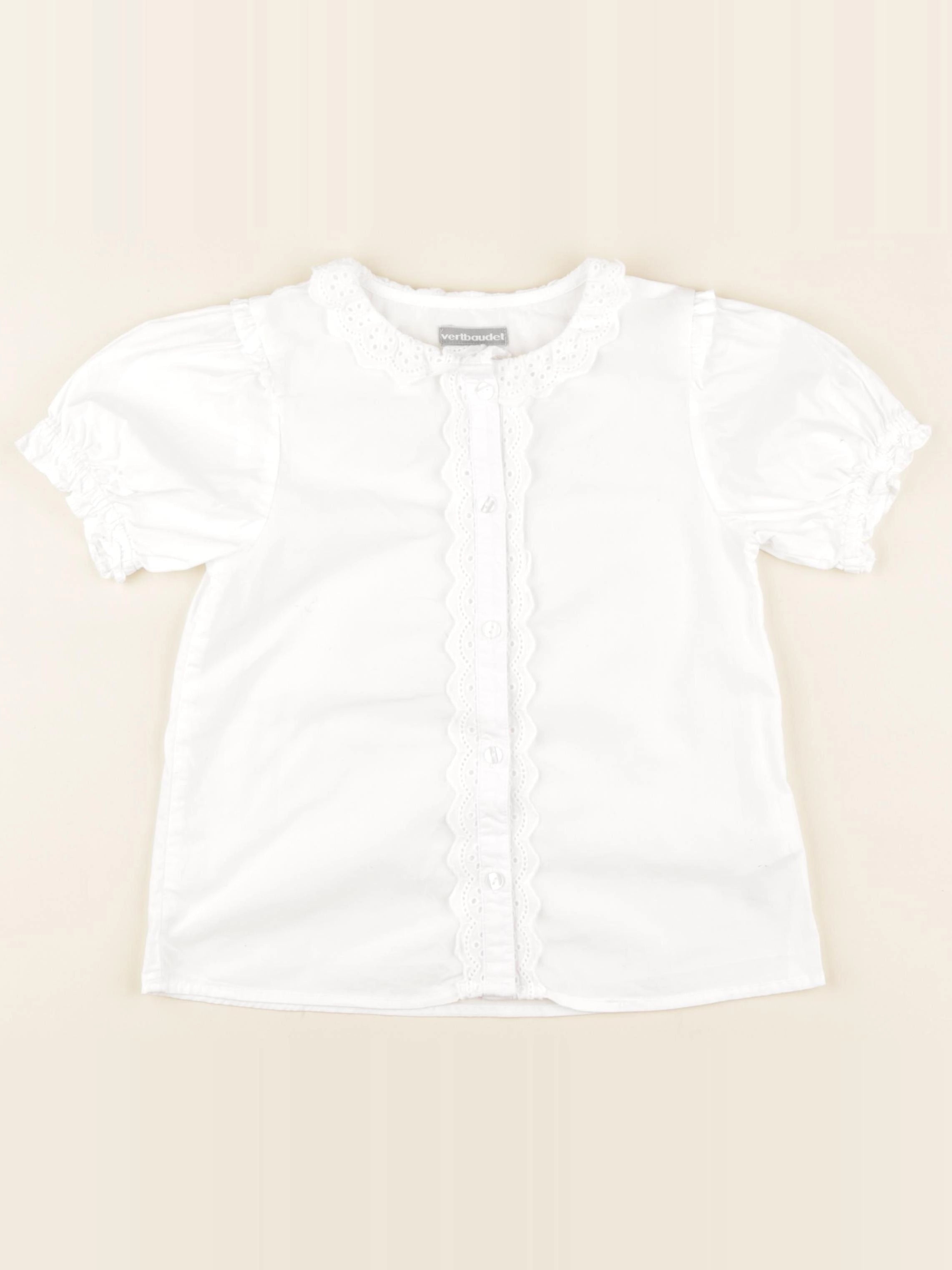 Vertbaudet - blouse blanc - 7 ans
