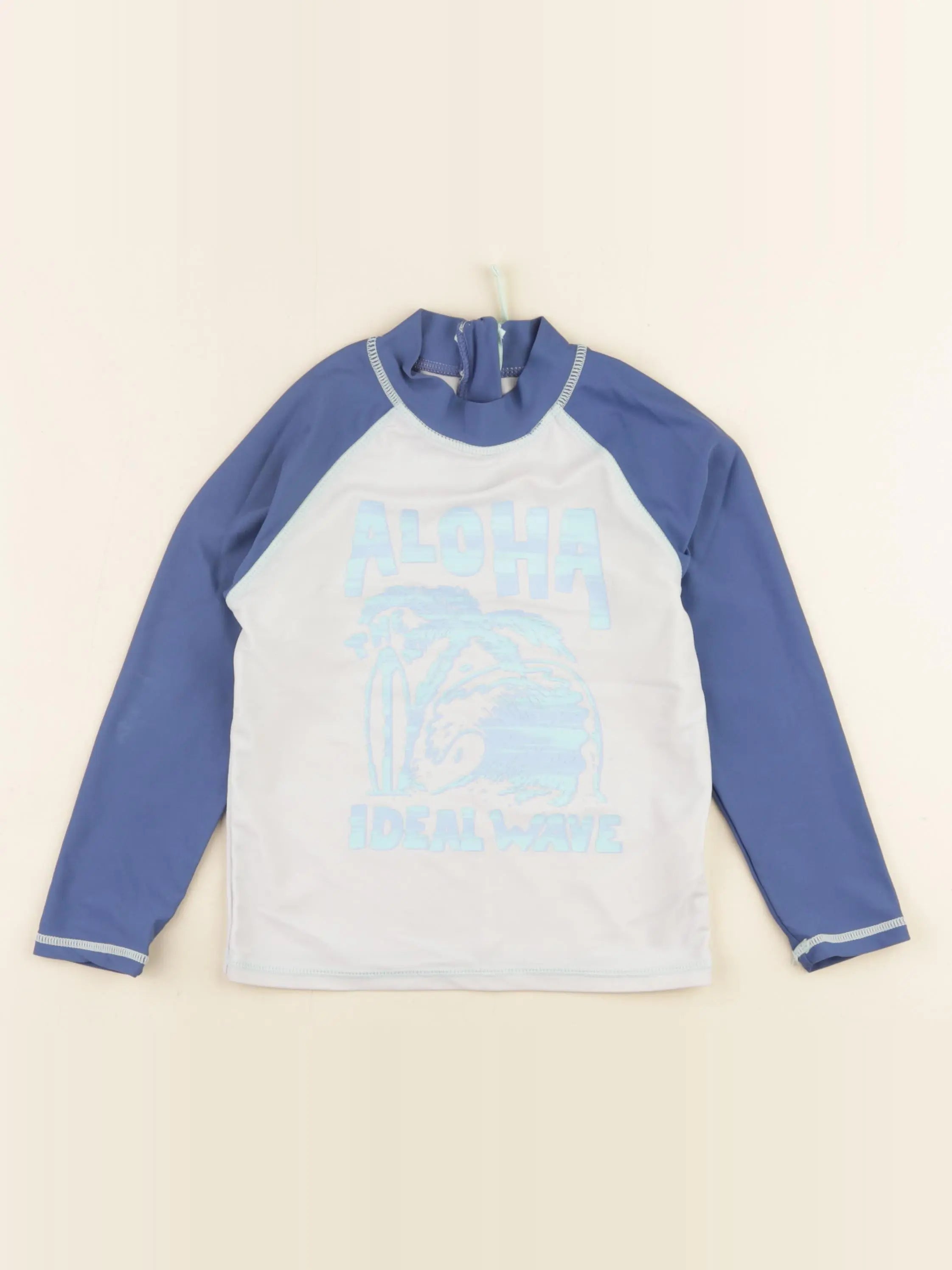 Vertbaudet - tee-shirt de bain bleu - 5 ans