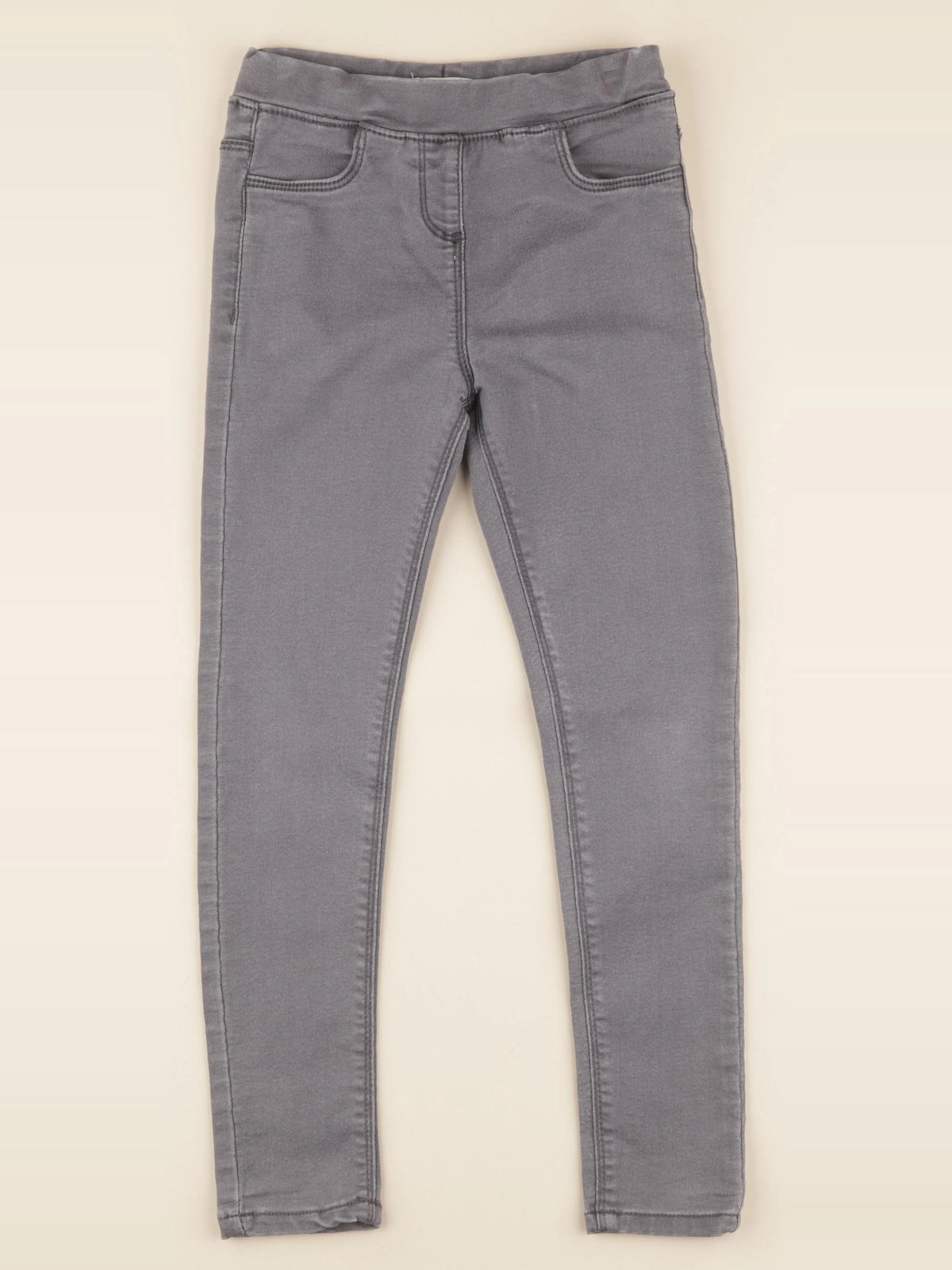 Vertbaudet - jegging gris - 8 ans