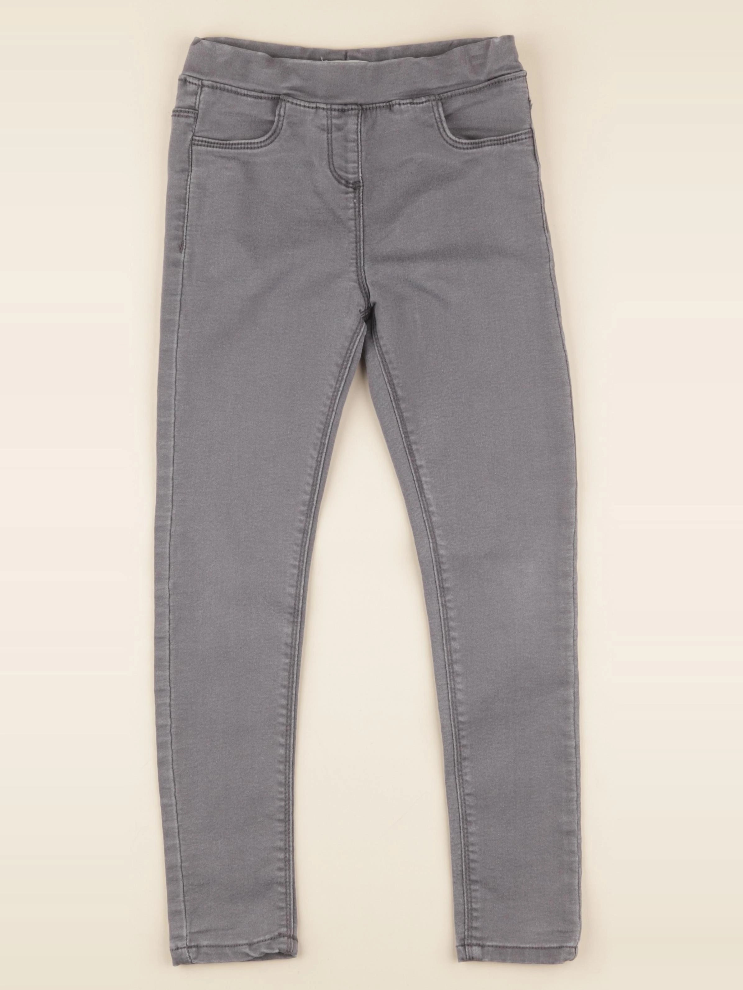 Vertbaudet - jegging gris - 8 ans