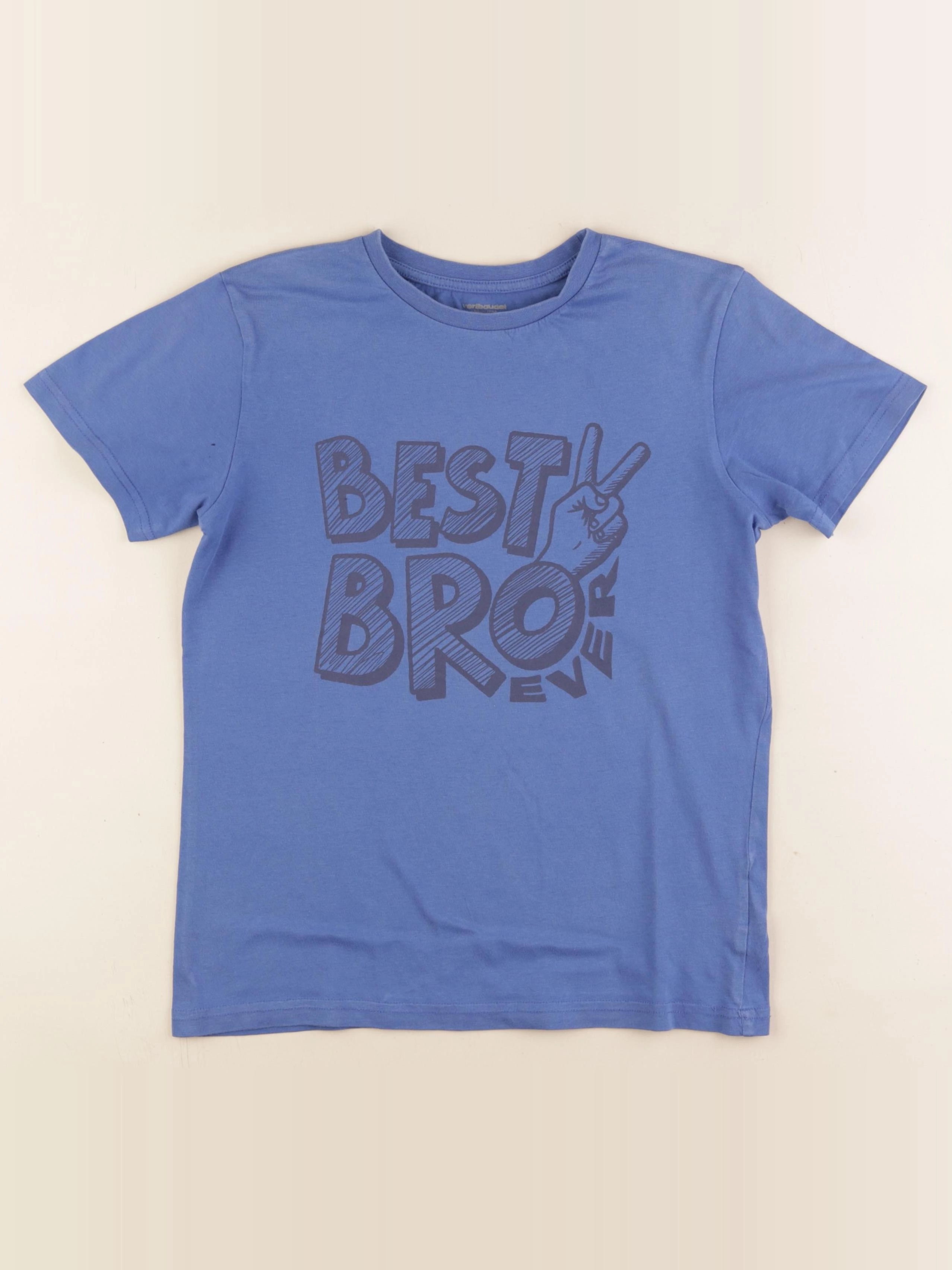 Vertbaudet - tee-shirt bleu - 12 ans