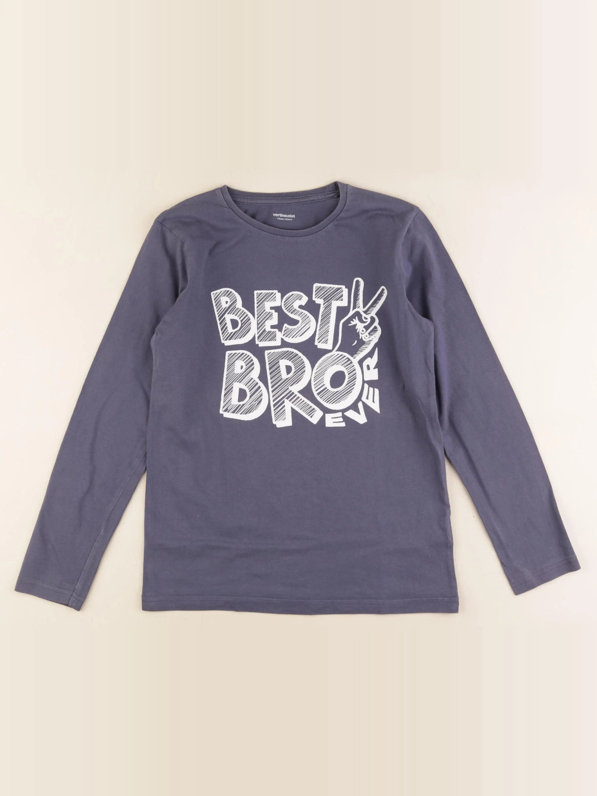 Vertbaudet - tee-shirt bleu - 12 ans