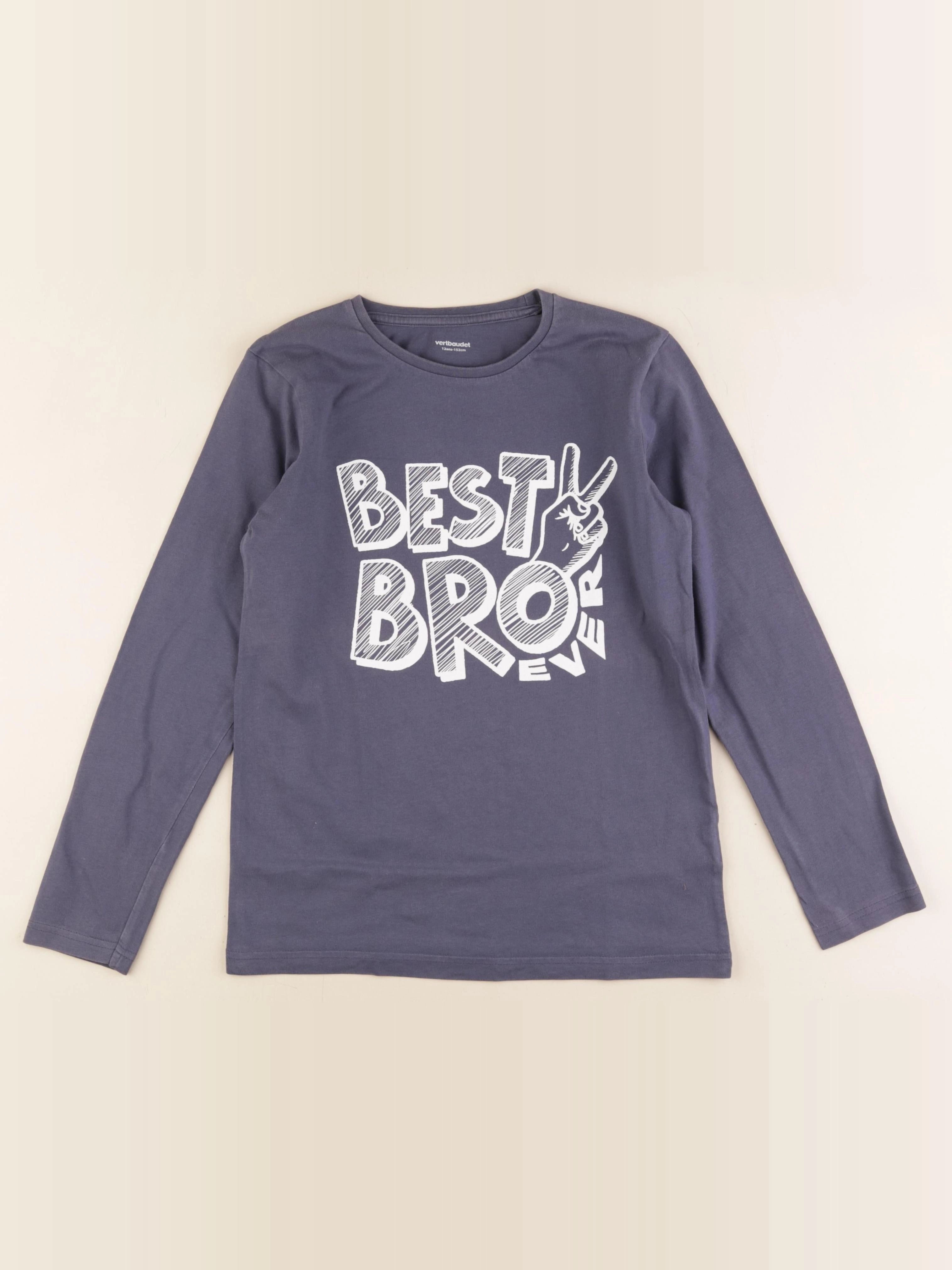 Vertbaudet - tee-shirt bleu - 12 ans