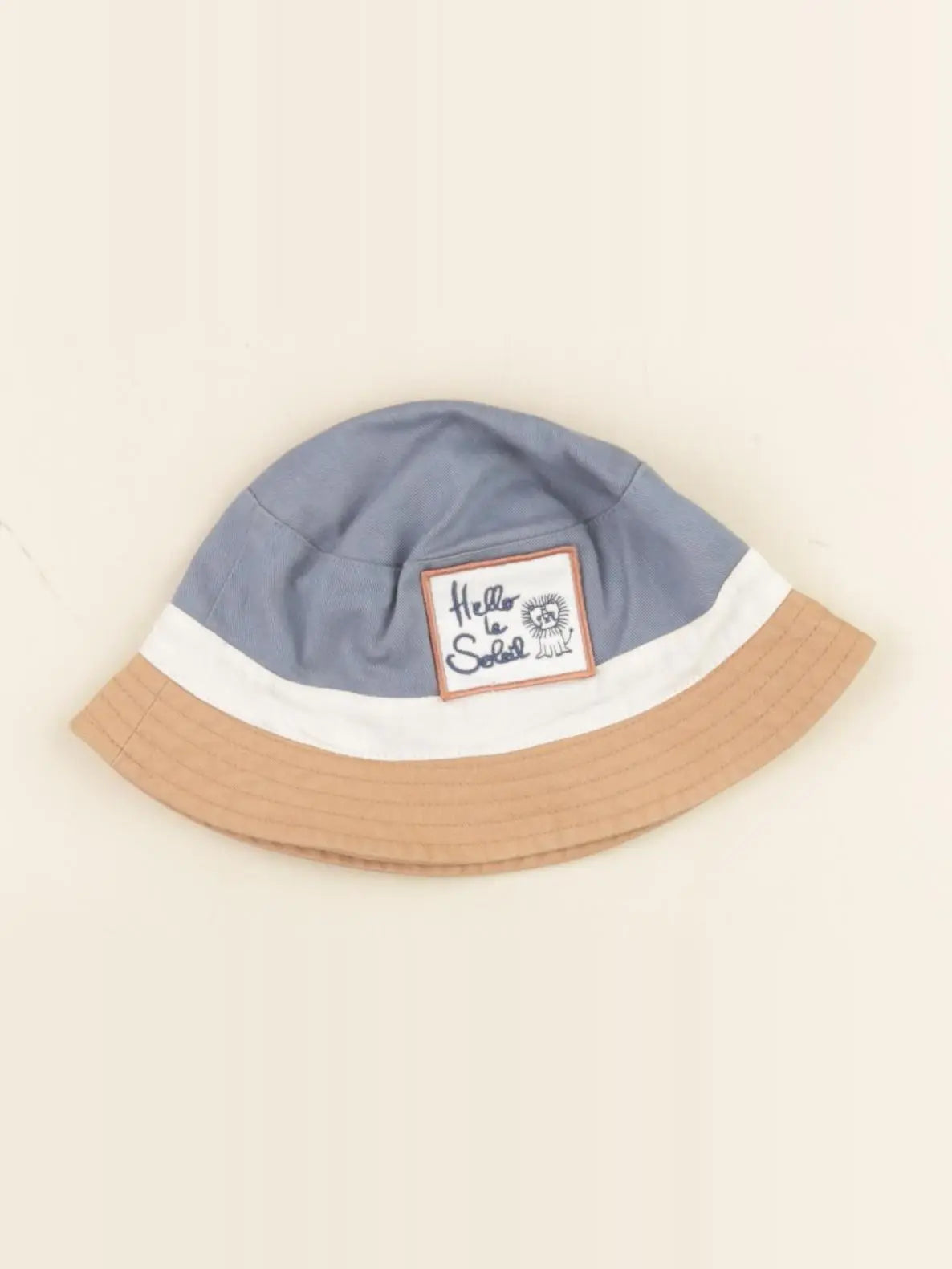 Vertbaudet - chapeau bleu - 3/6 mois