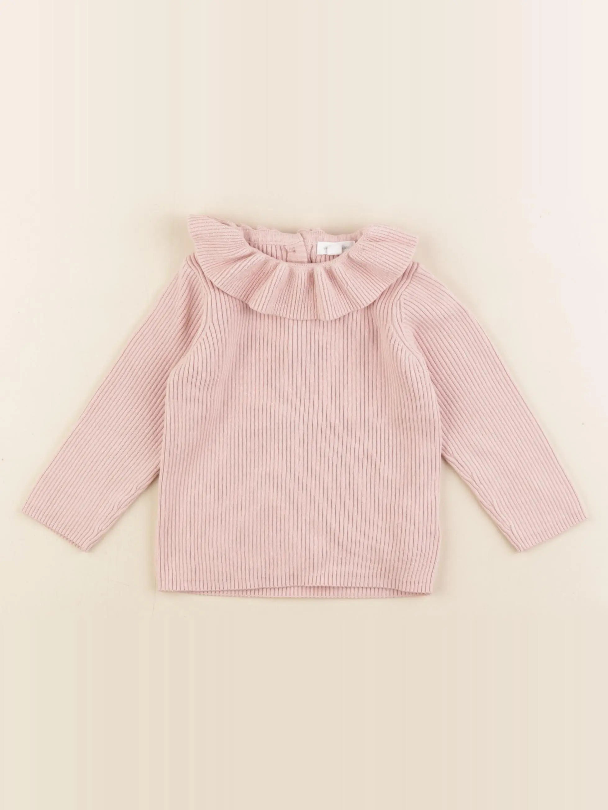 Vertbaudet - pull rose - 12 mois