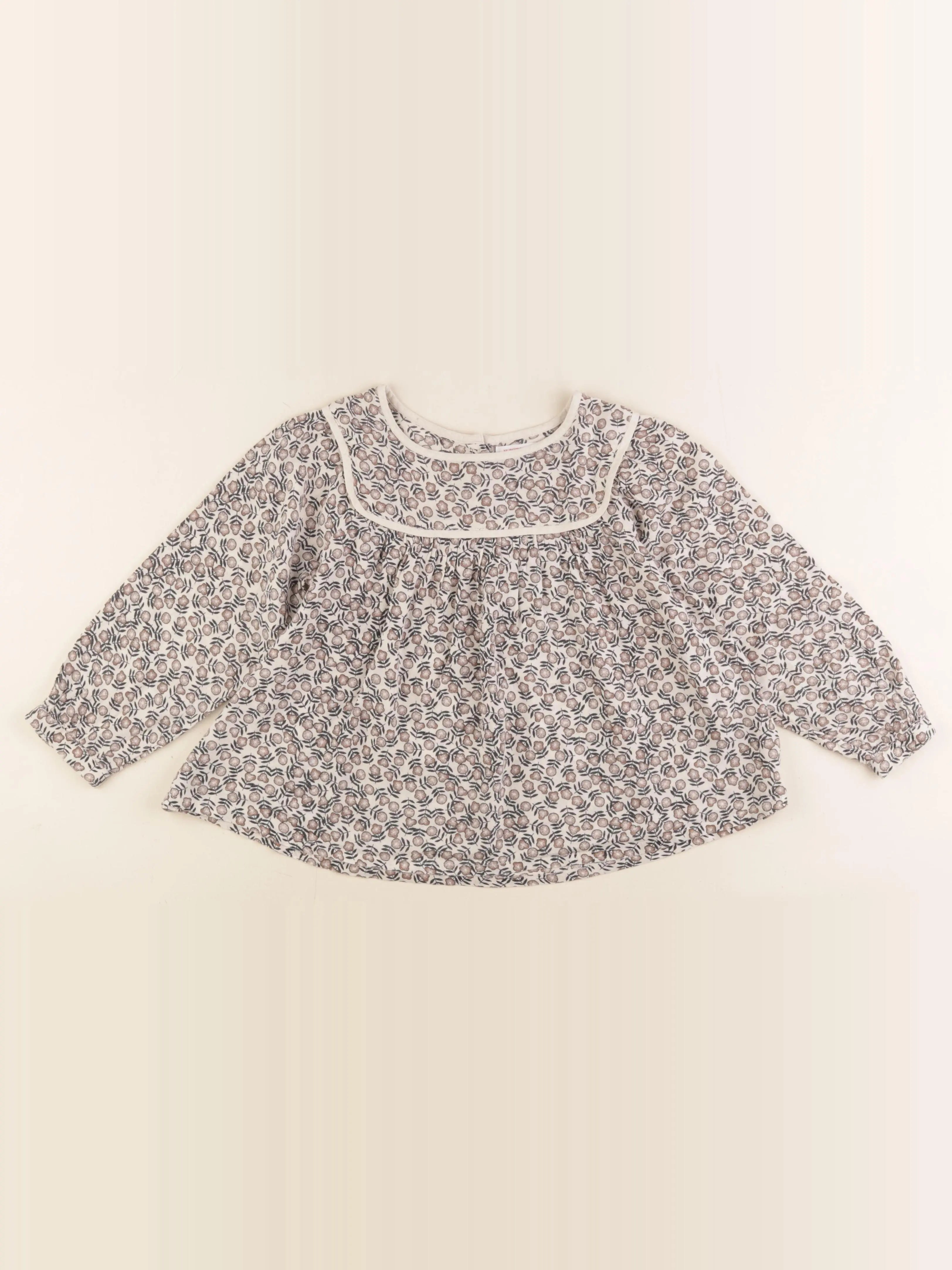 Monoprix - blouse beige - 5 ans