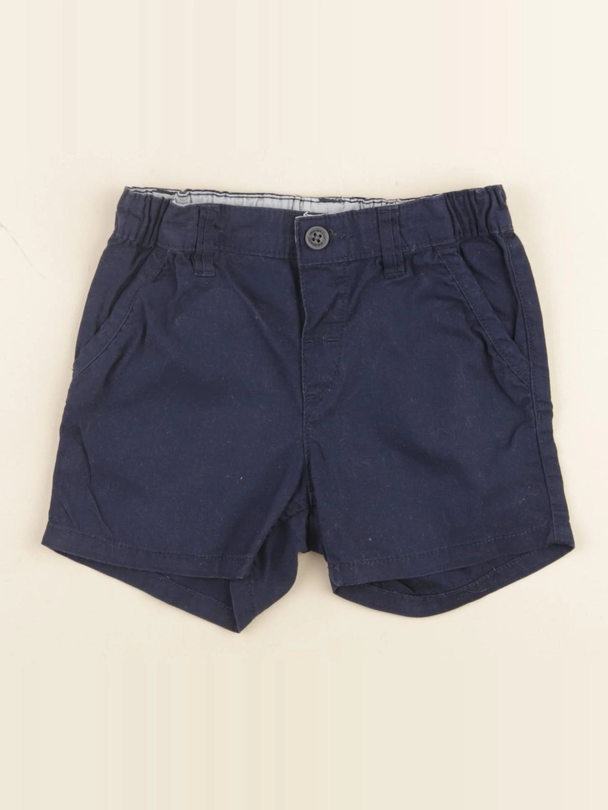 H&M - short bleu - 12/18 mois