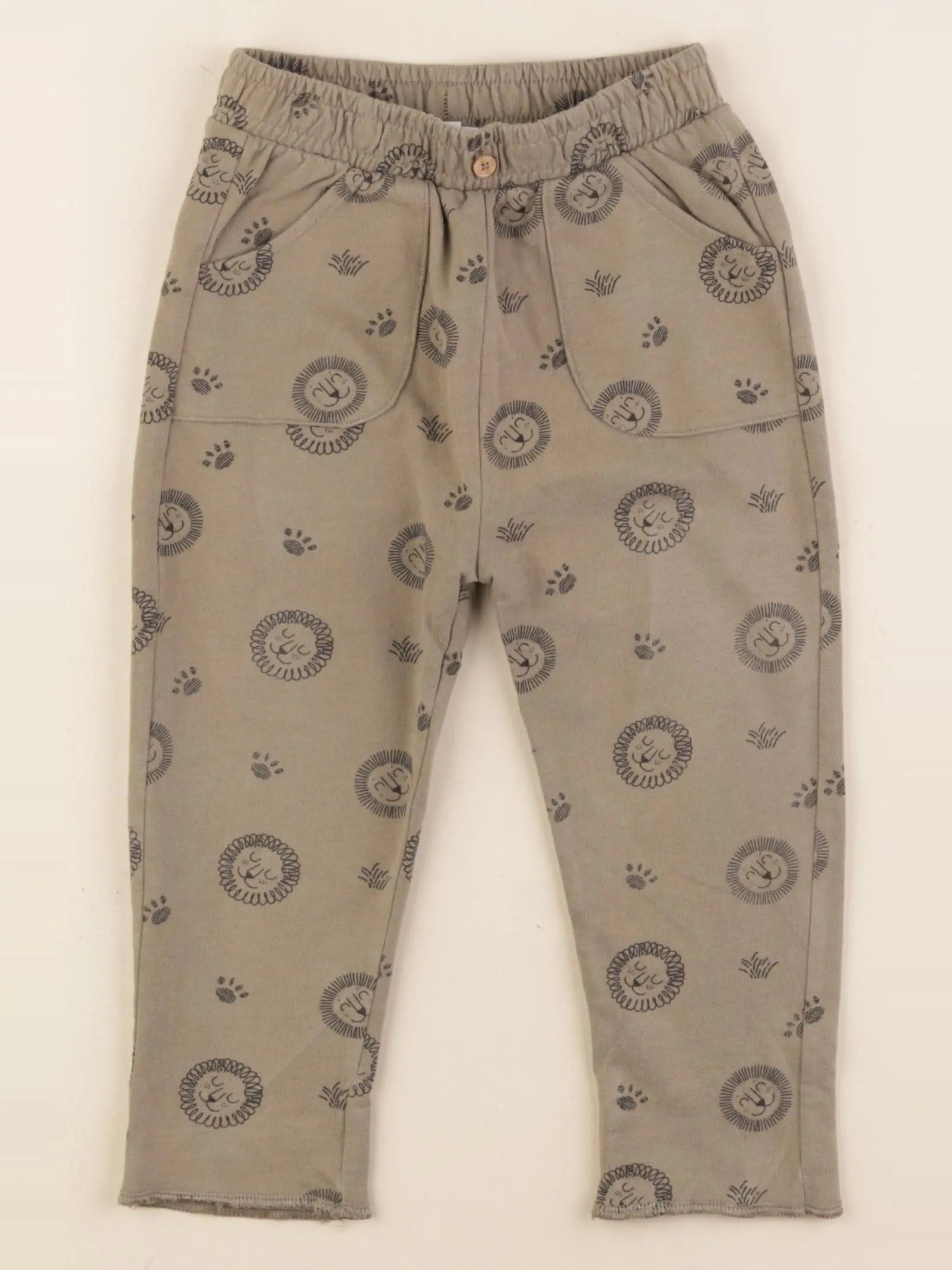 Vertbaudet - pantalon vert - 18 mois