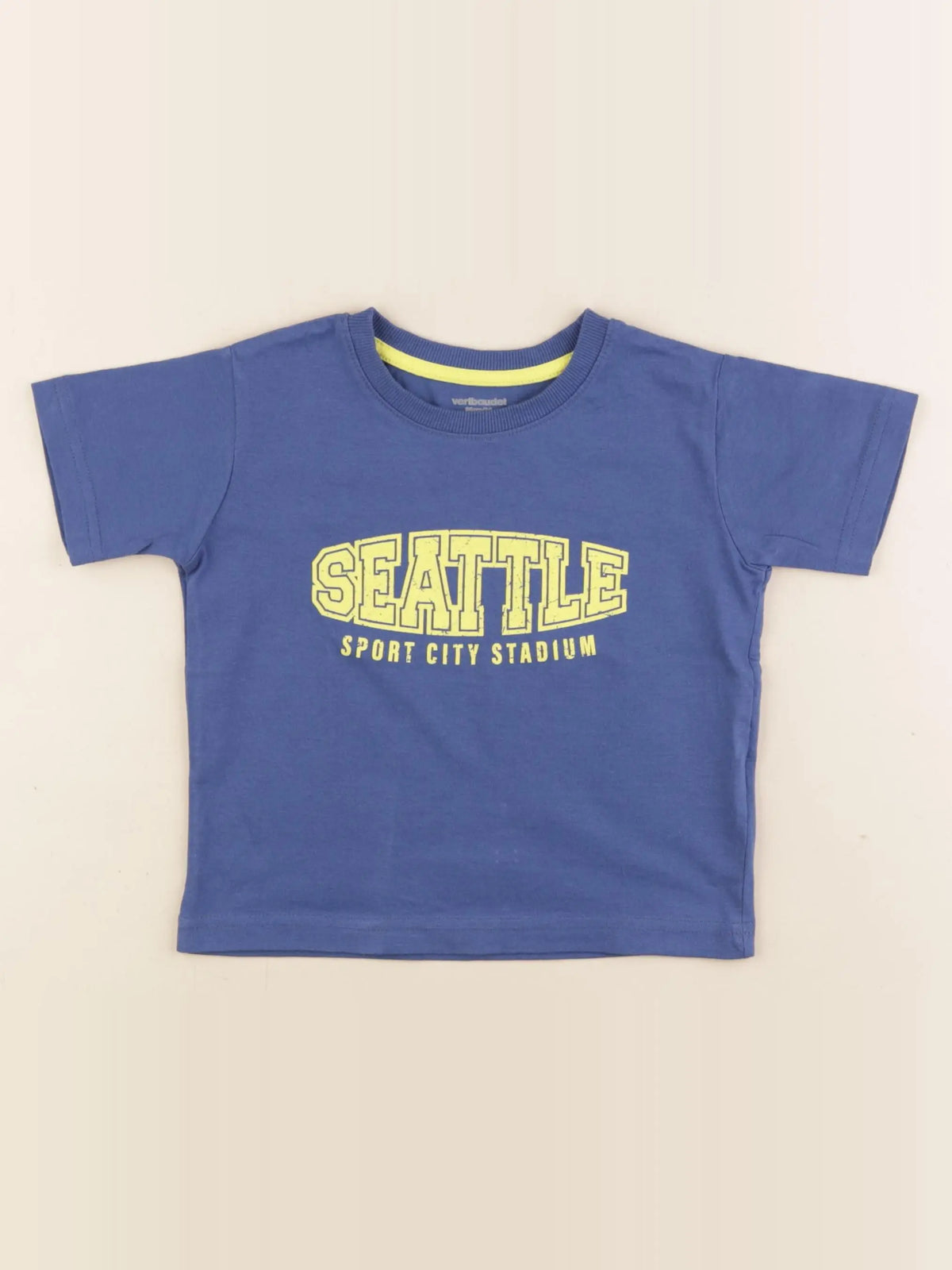 Vertbaudet - tee-shirt bleu - 2 ans