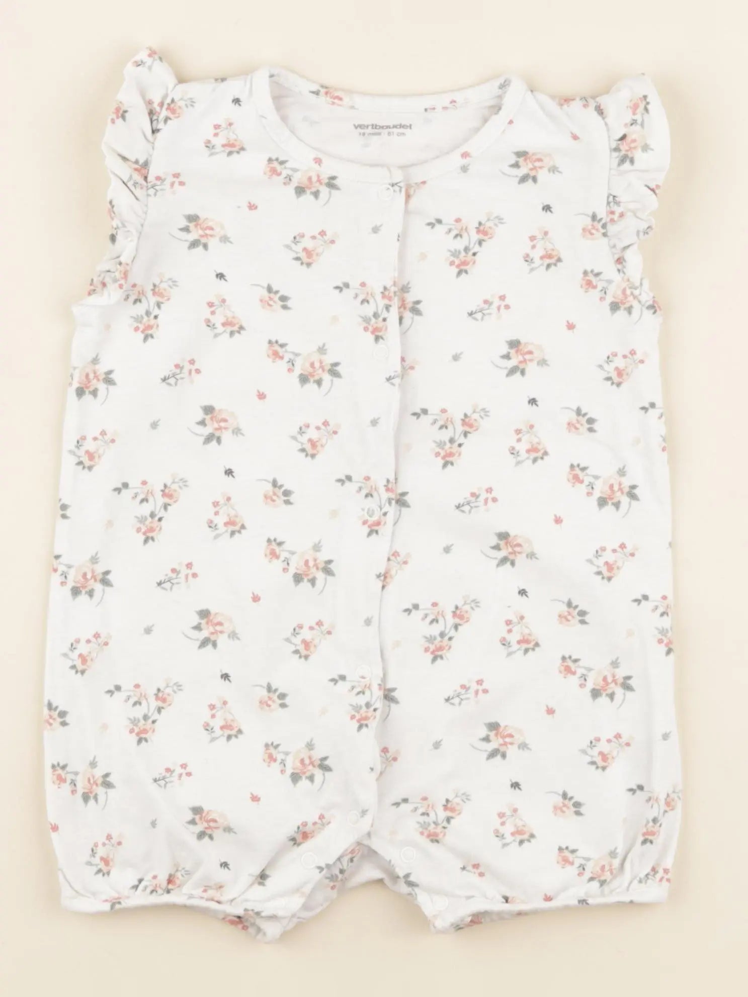 Vertbaudet - combinaison blanc - 18 mois