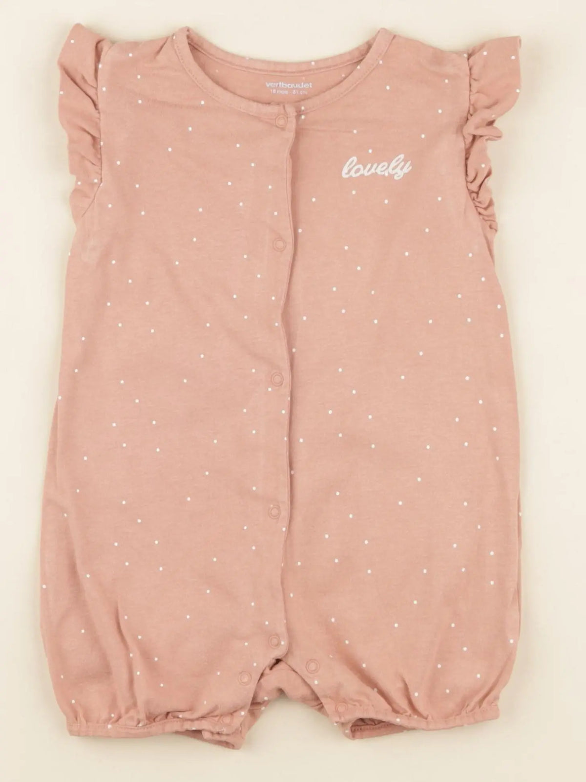 Vertbaudet - pyjama coton rose - 18 mois