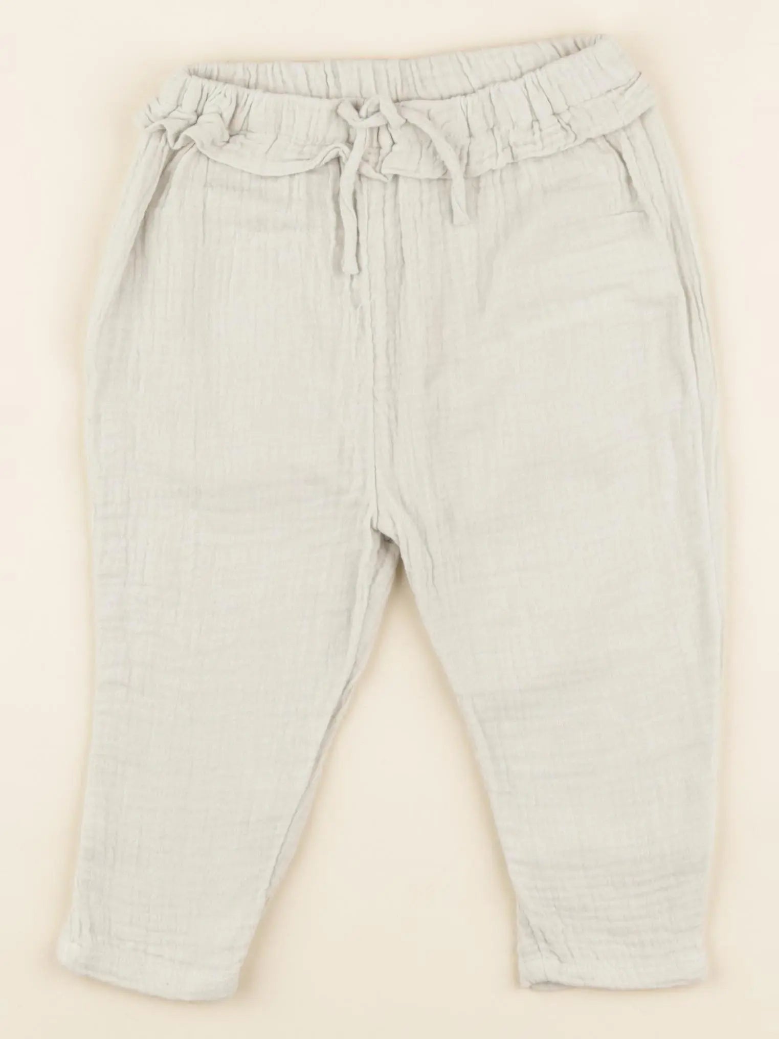 Vertbaudet - pantalon vert - 18 mois