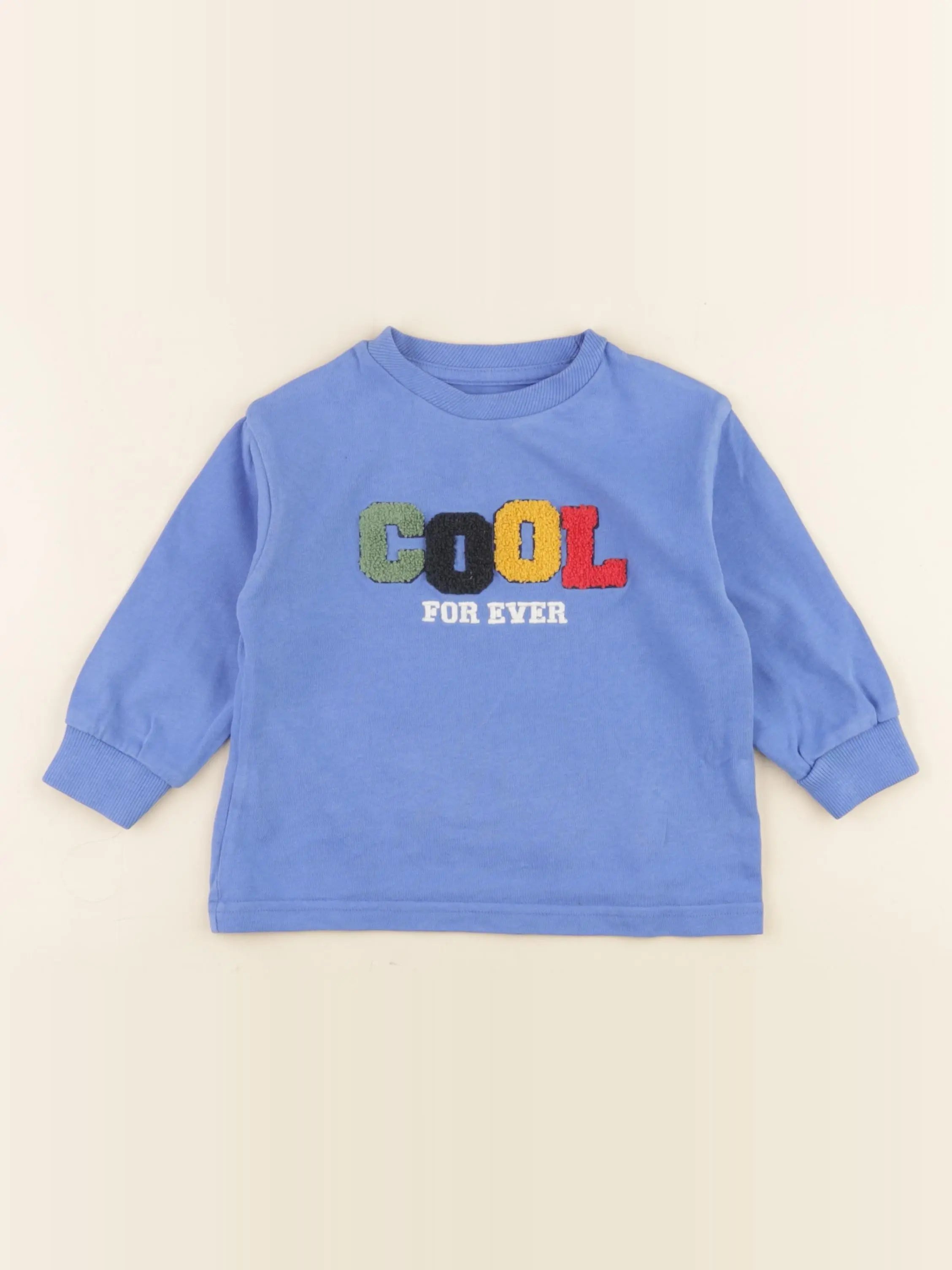 Vertbaudet - tee-shirt bleu - 3 ans