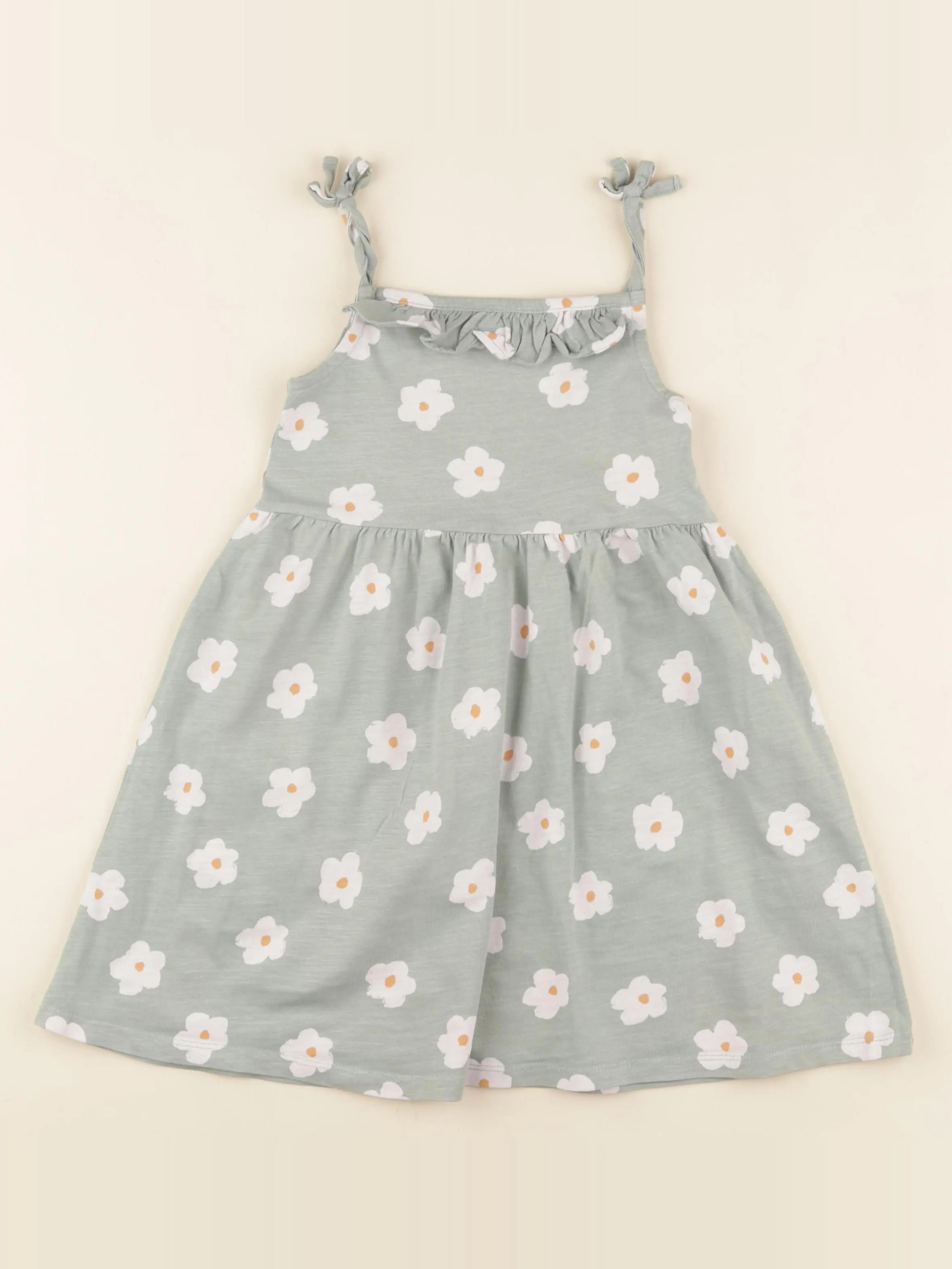 Vertbaudet - robe vert - 4 ans