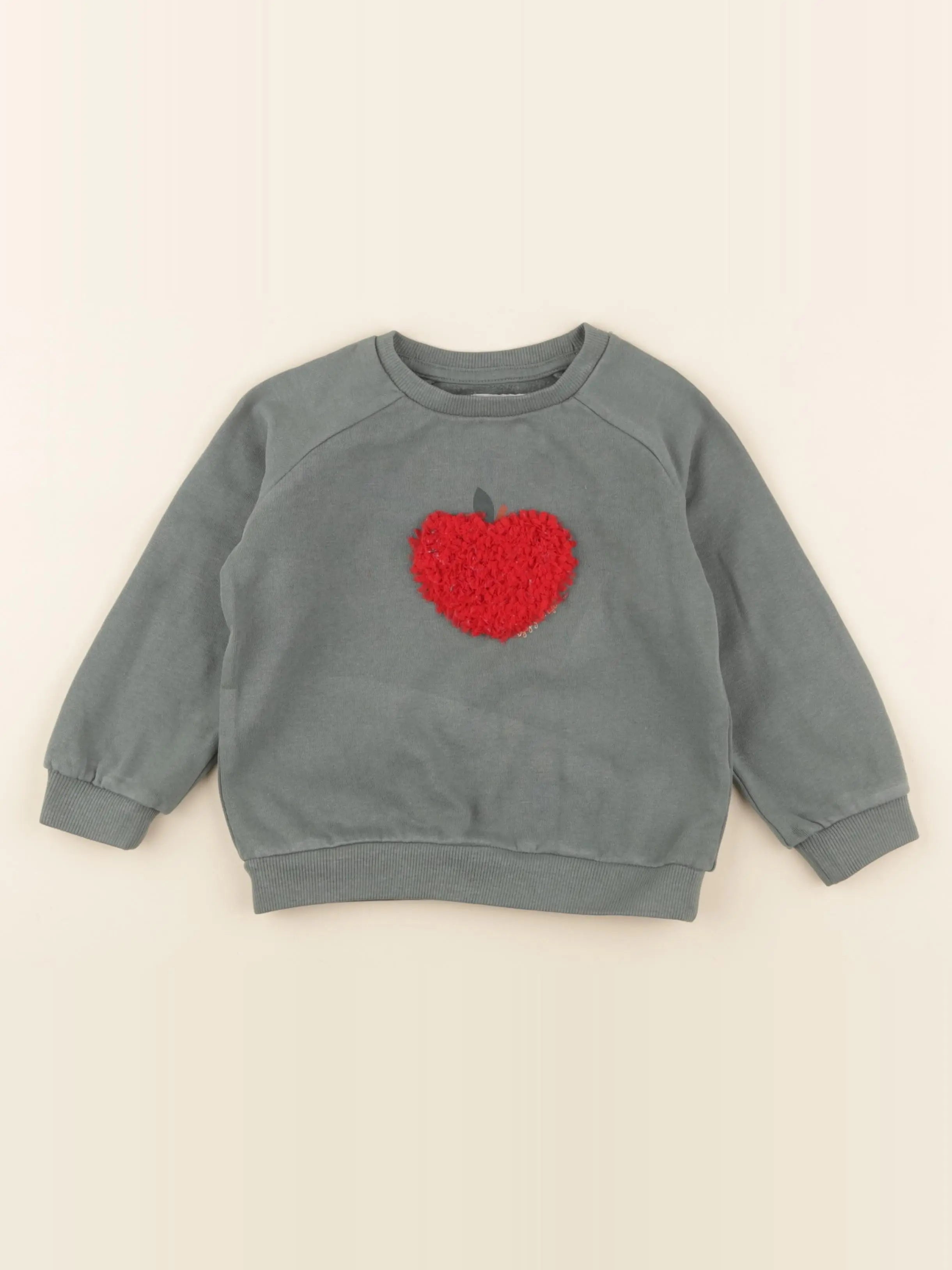 Vertbaudet - sweat vert - 4 ans