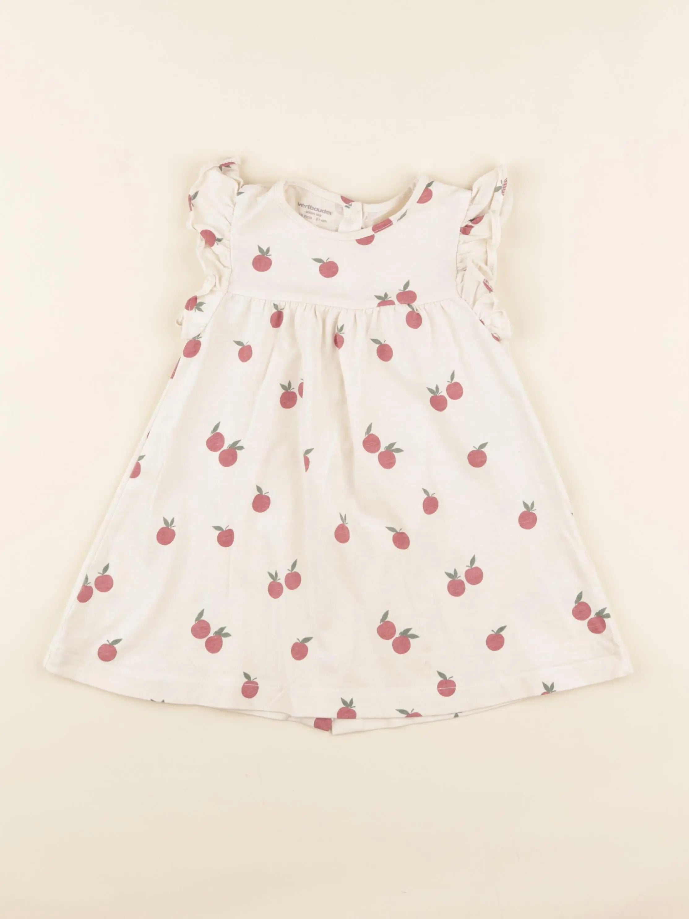 Vertbaudet - robe beige - 18 mois