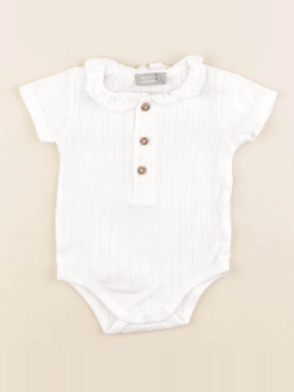 Boutchou - body à col blanc - 3 mois